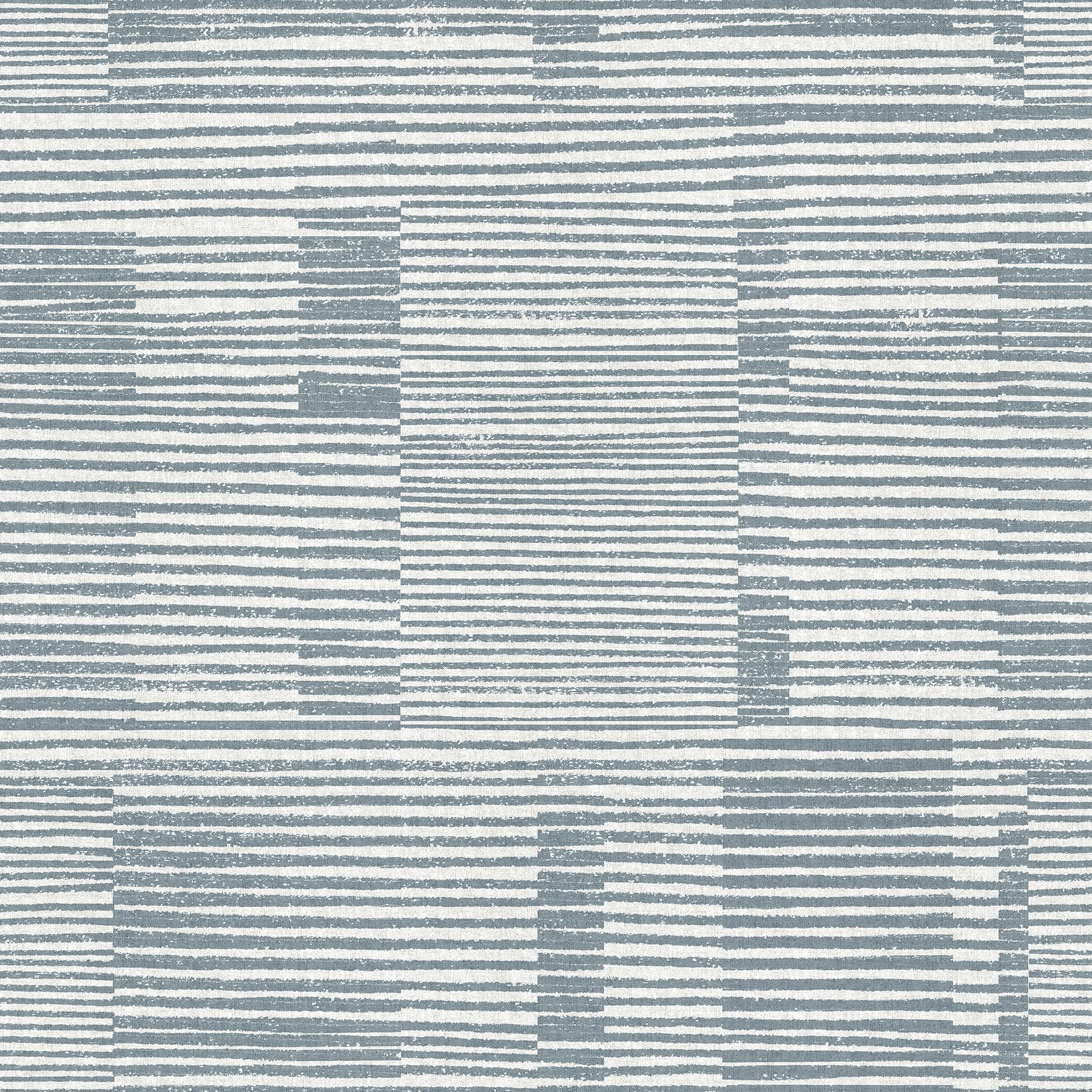 A-Street Prints Callaway Denim Woven Stripes Wallpaper - Image 4