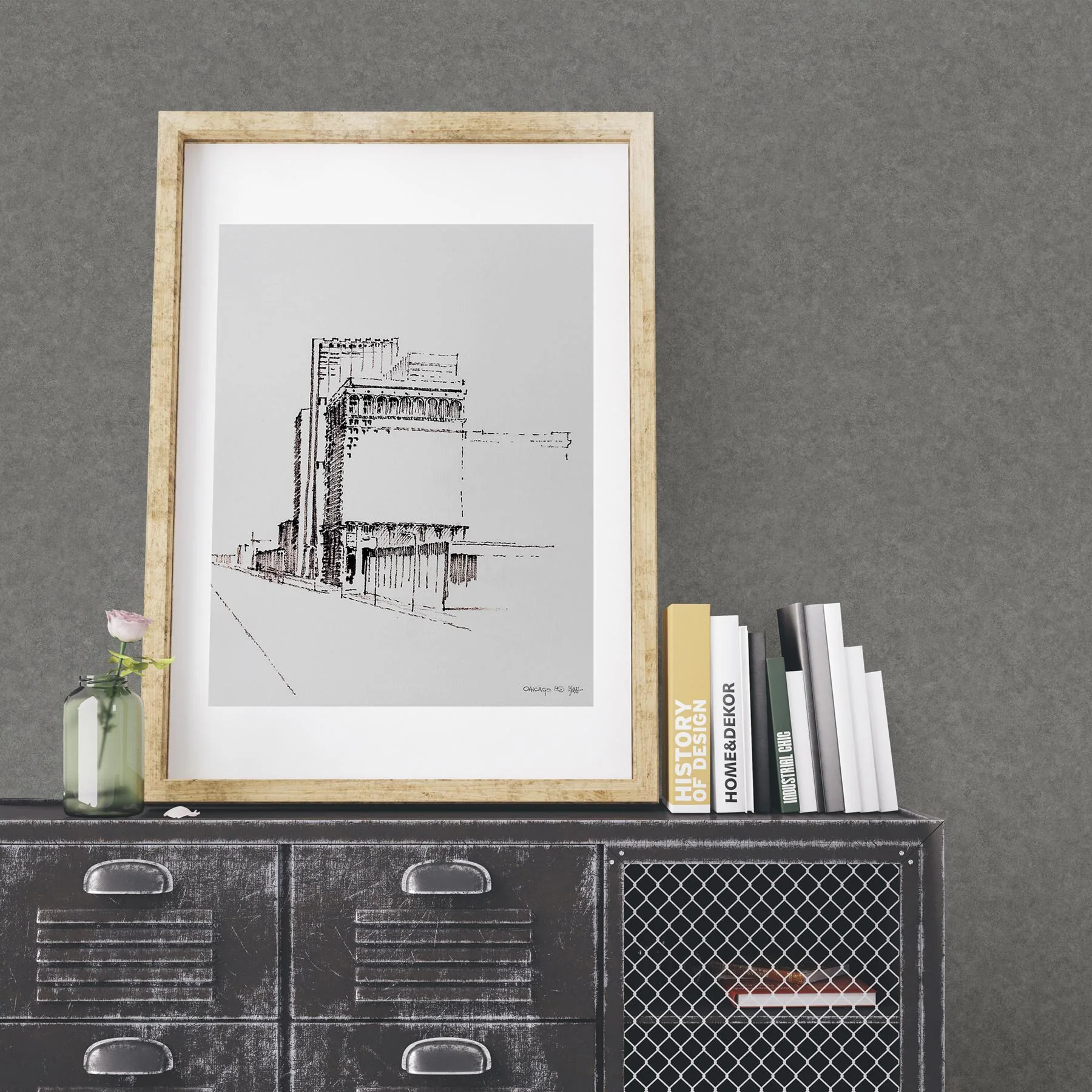 A-Street Prints Duchamp Dark Grey Metallic Texture Wallpaper - Image 2
