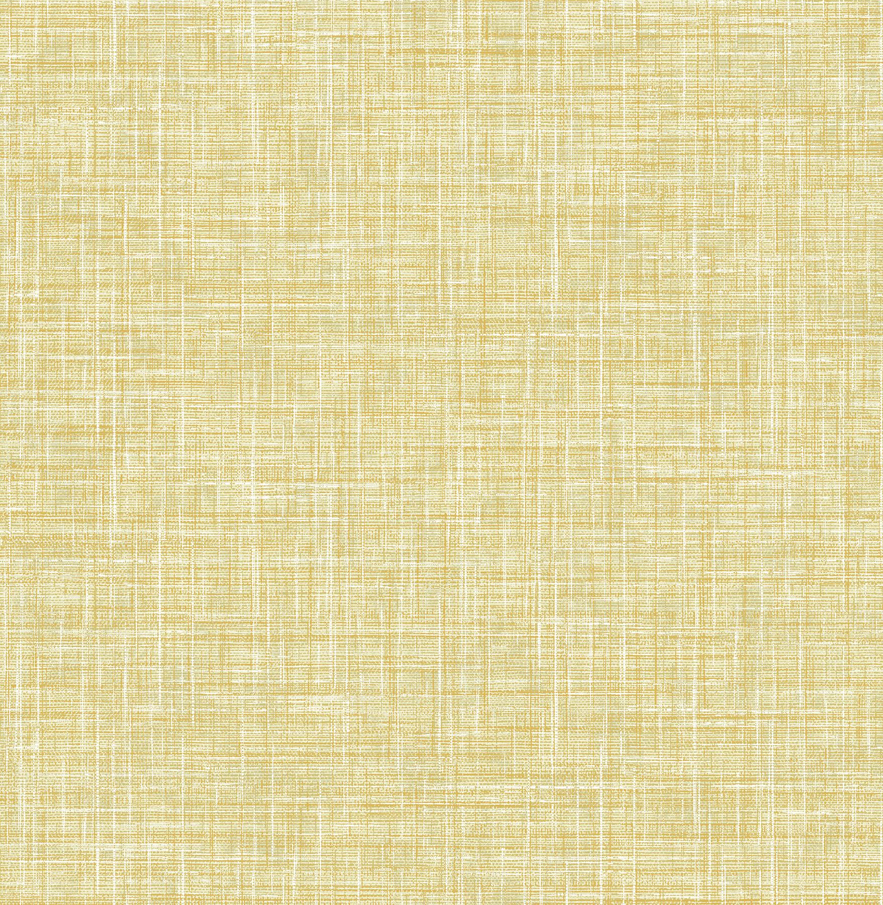 A-Street Prints Emerson Yellow Linen Wallpaper - Image 4