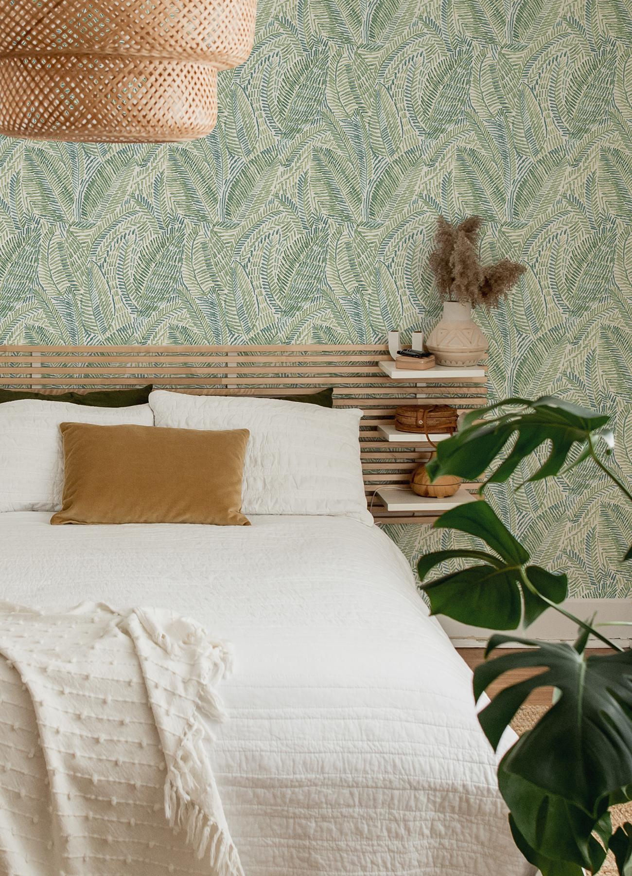 A-Street Prints Fildia Green Botanical Wallpaper - Image 2