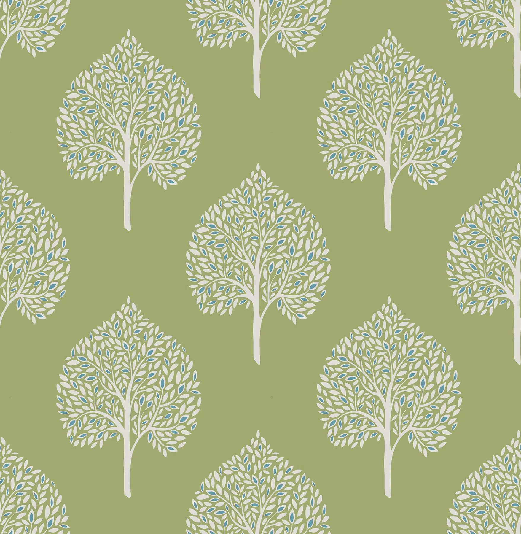A-Street Prints Grove Green Tree Wallpaper