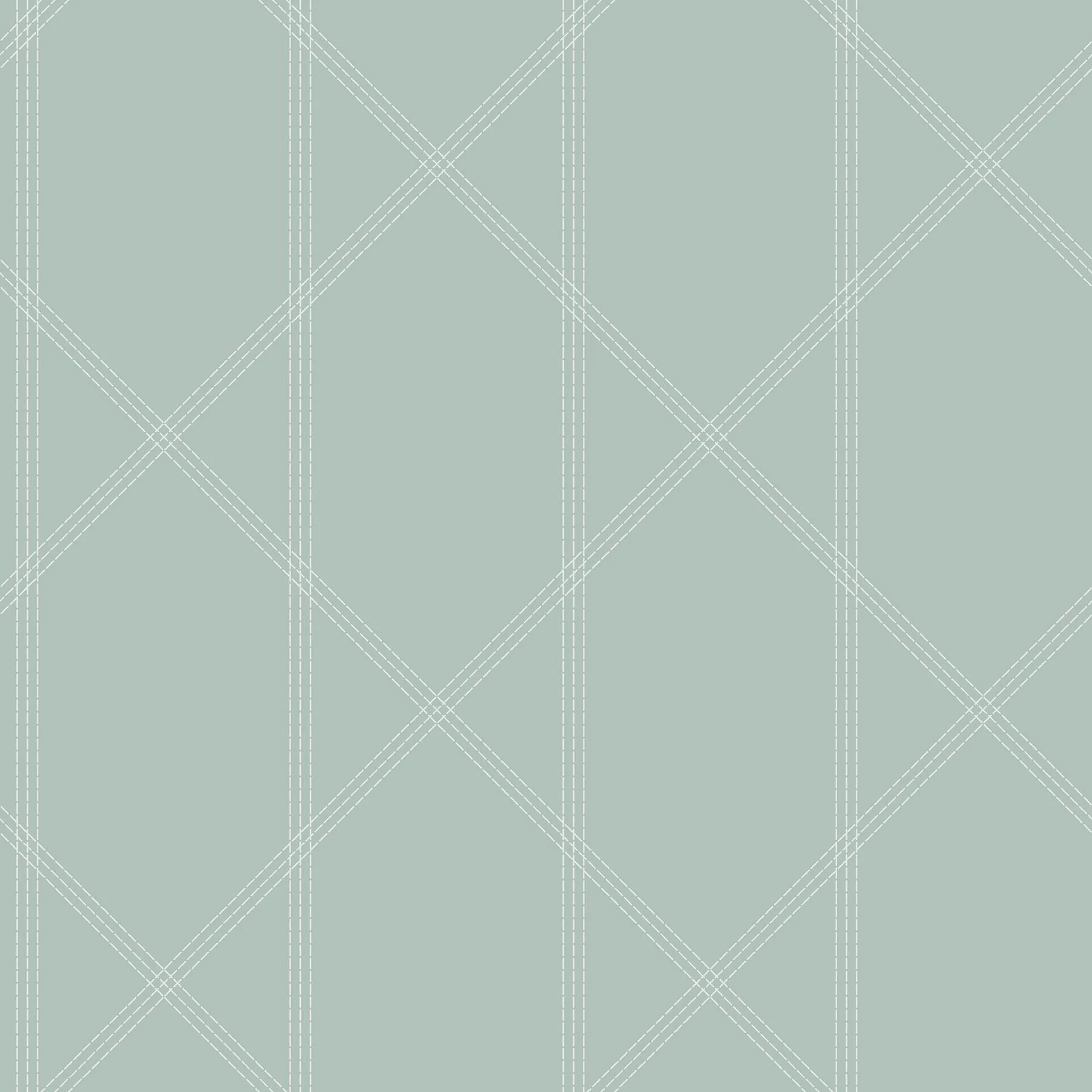 A-Street Prints Walcott Seafoam Stitched Trellis Wallpaper
