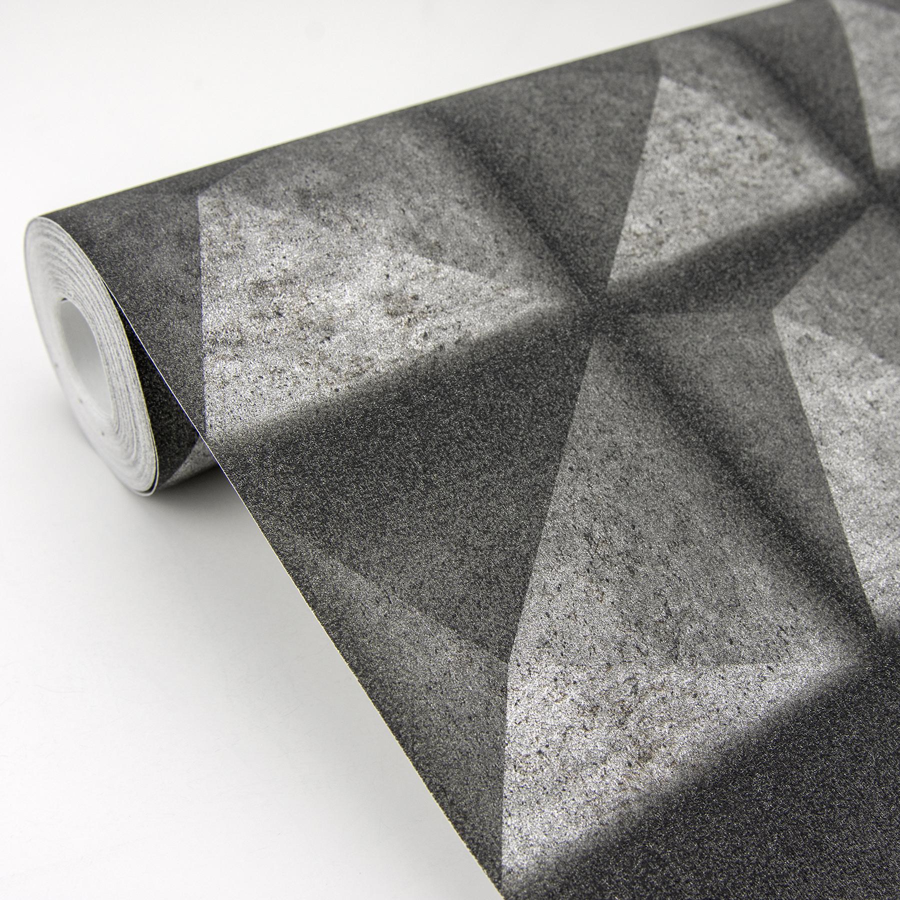 Advantage Dax Black 3D Geometric Wallpaper - Image 3