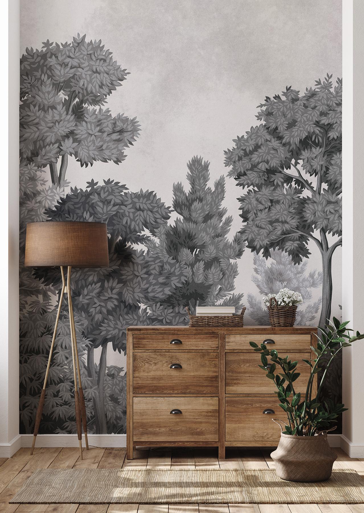 Advantage Delamere Mono Wall Mural - Image 3