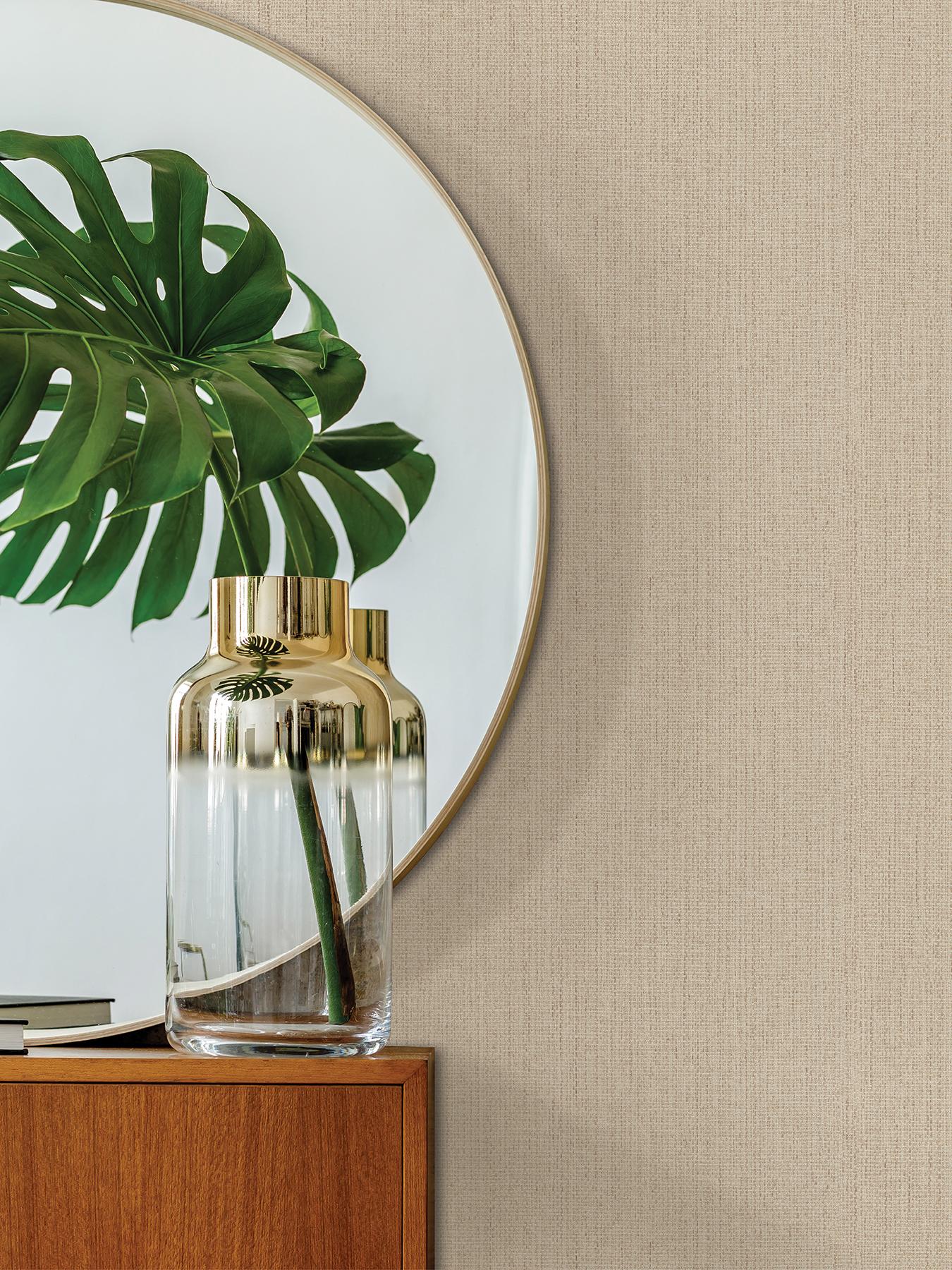 Advantage Hoshi Beige Woven Wallpaper - Image 2