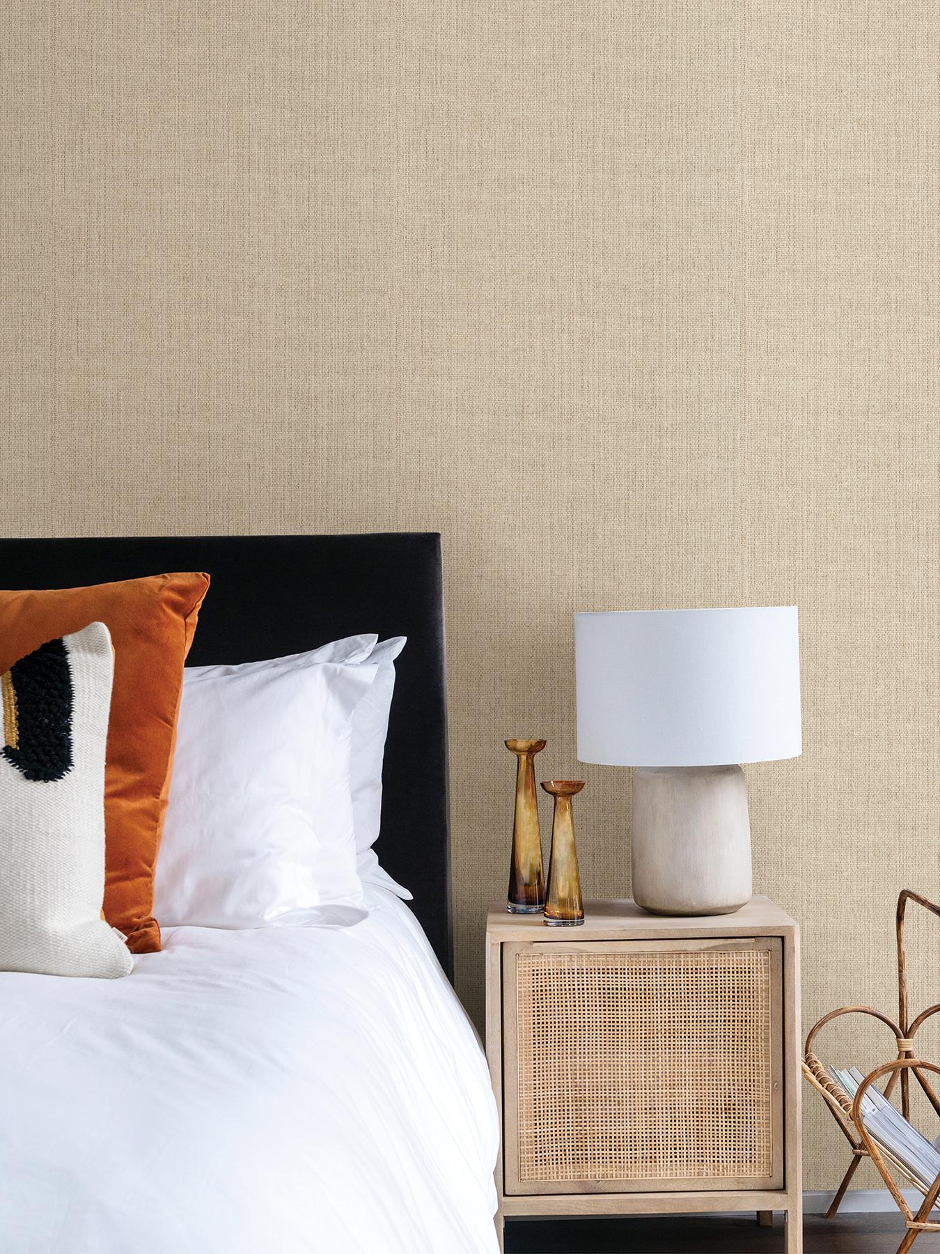Advantage Hoshi Beige Woven Wallpaper - Image 4