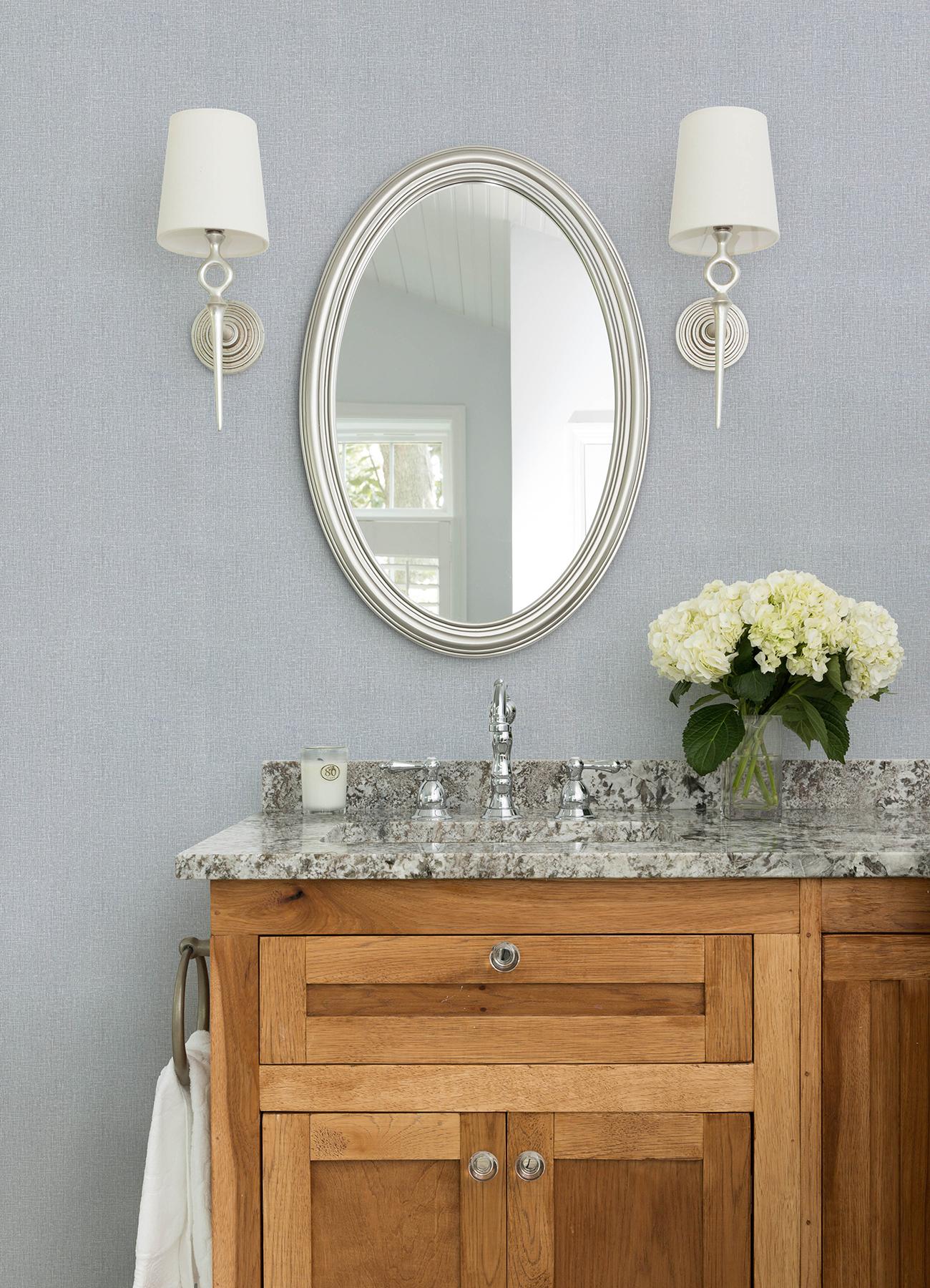 Advantage Natural Linen Light Grey Textured Wallpaper - Image 2