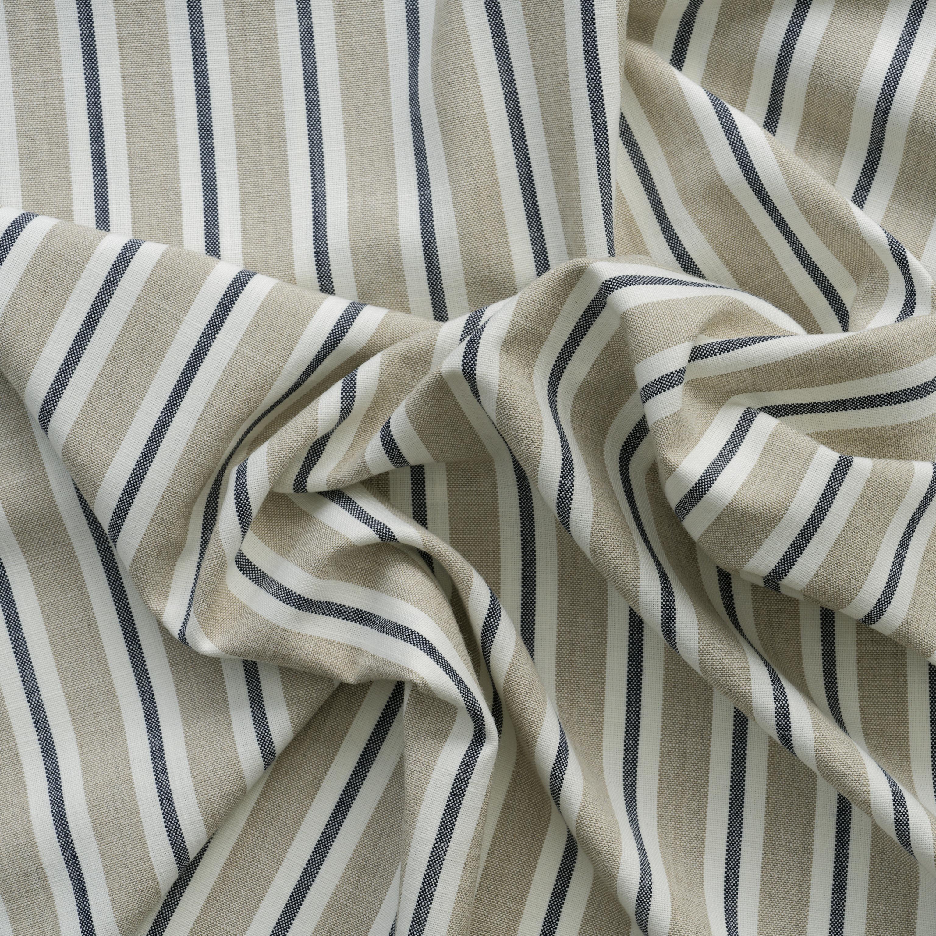 Andrew Martin Coast Sand/Navy Upholstery Fabric - Image 4
