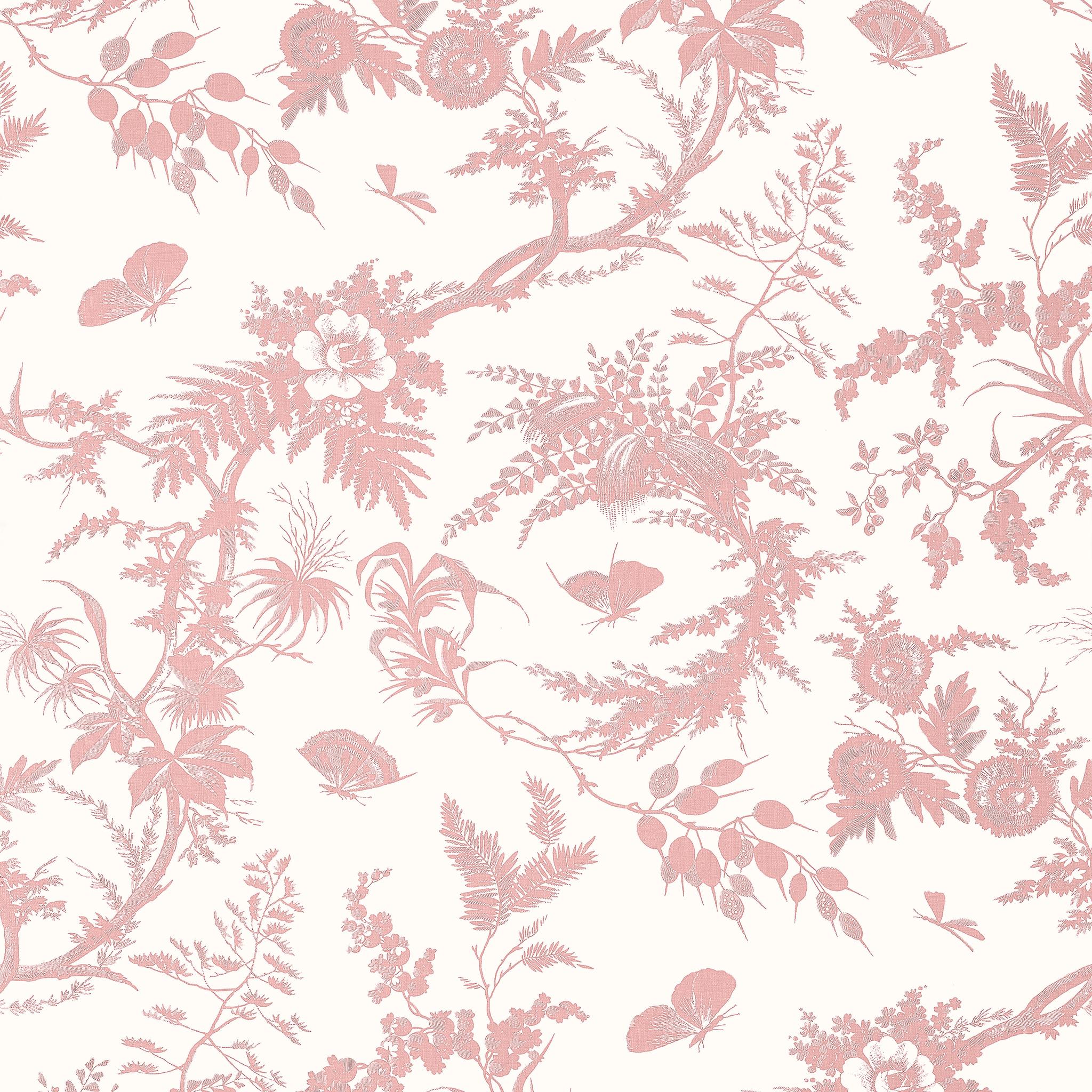 Anna French Newlands Toile Blush Wallpaper