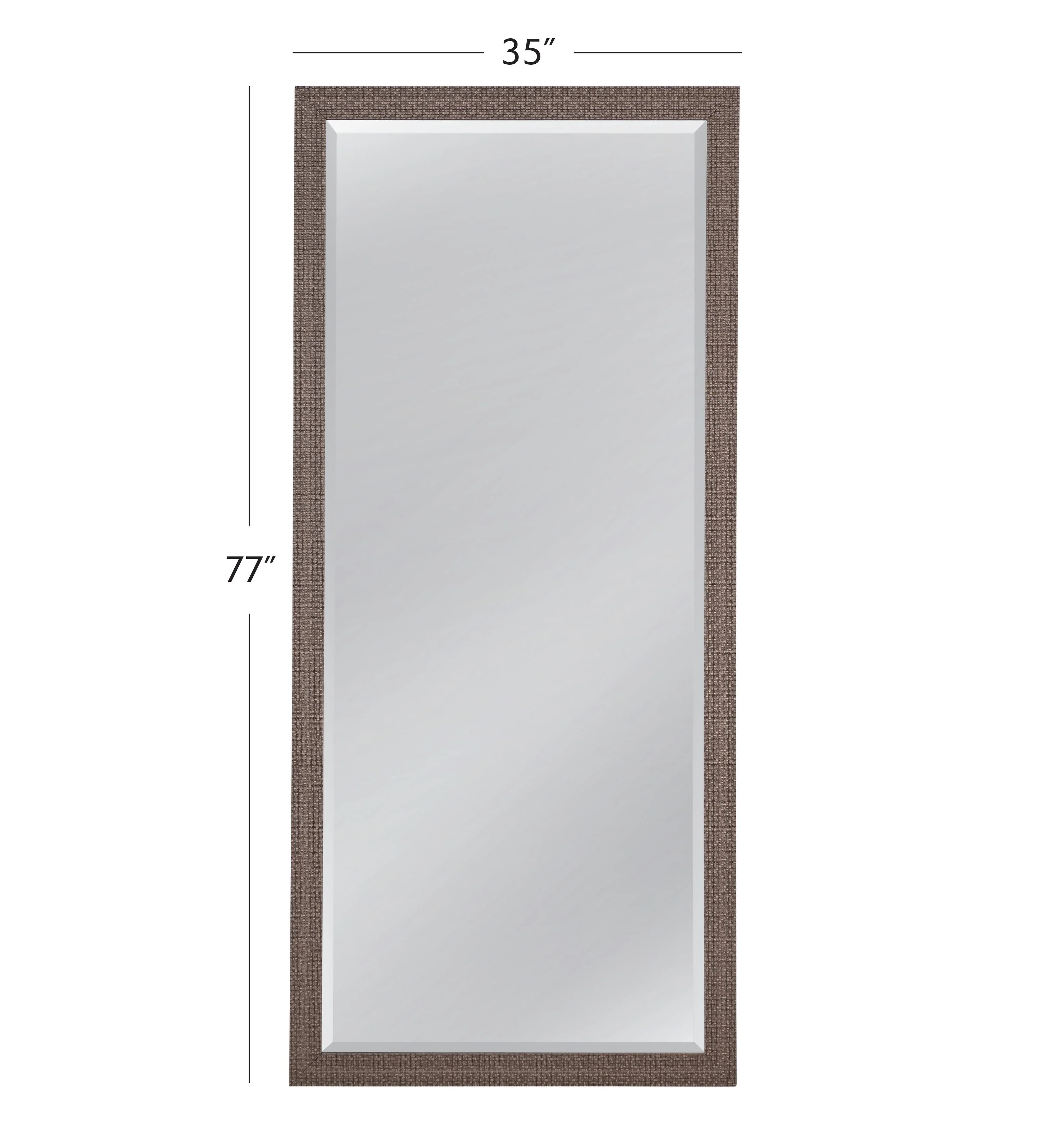 Bassett Silver Juniper Floor Mirror - Image 4