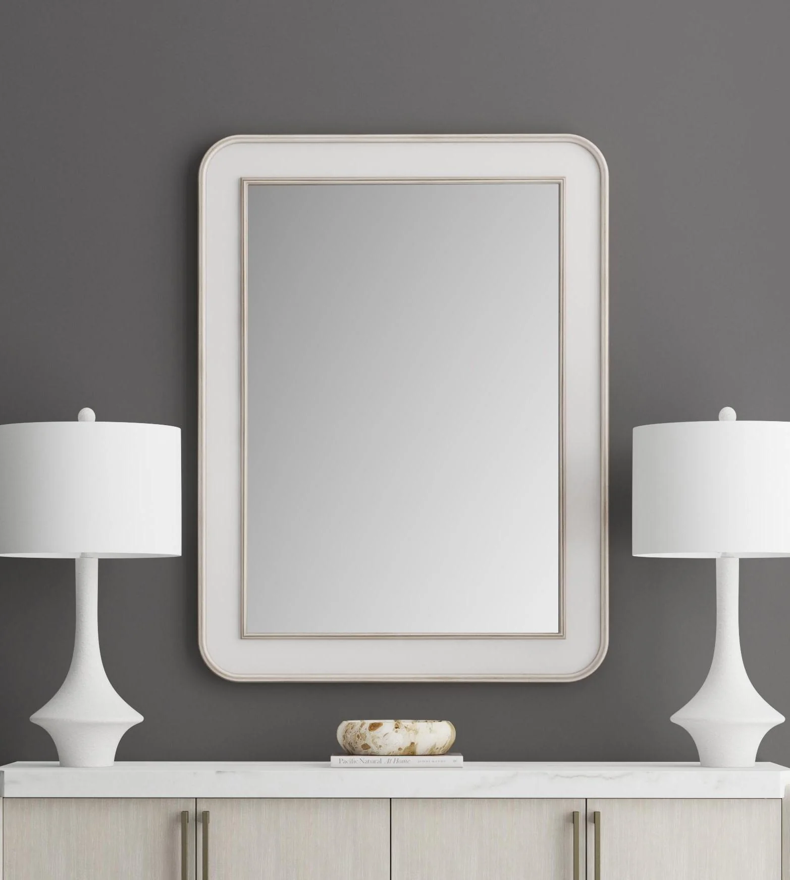 Bassett White Meadow Place Wall Mirror - Image 3