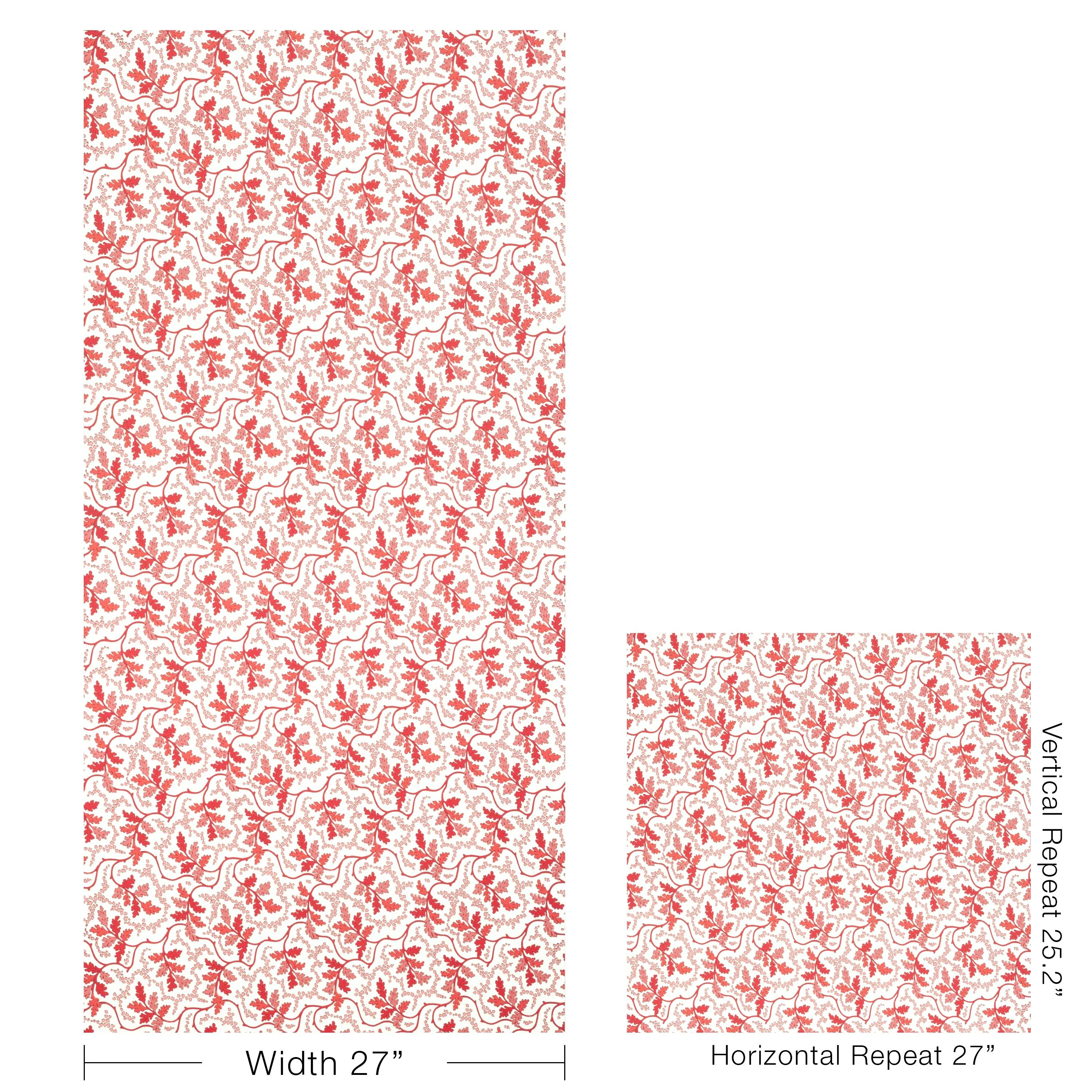 Brunschwig & Fils Aureille Berry Wallpaper - Image 5