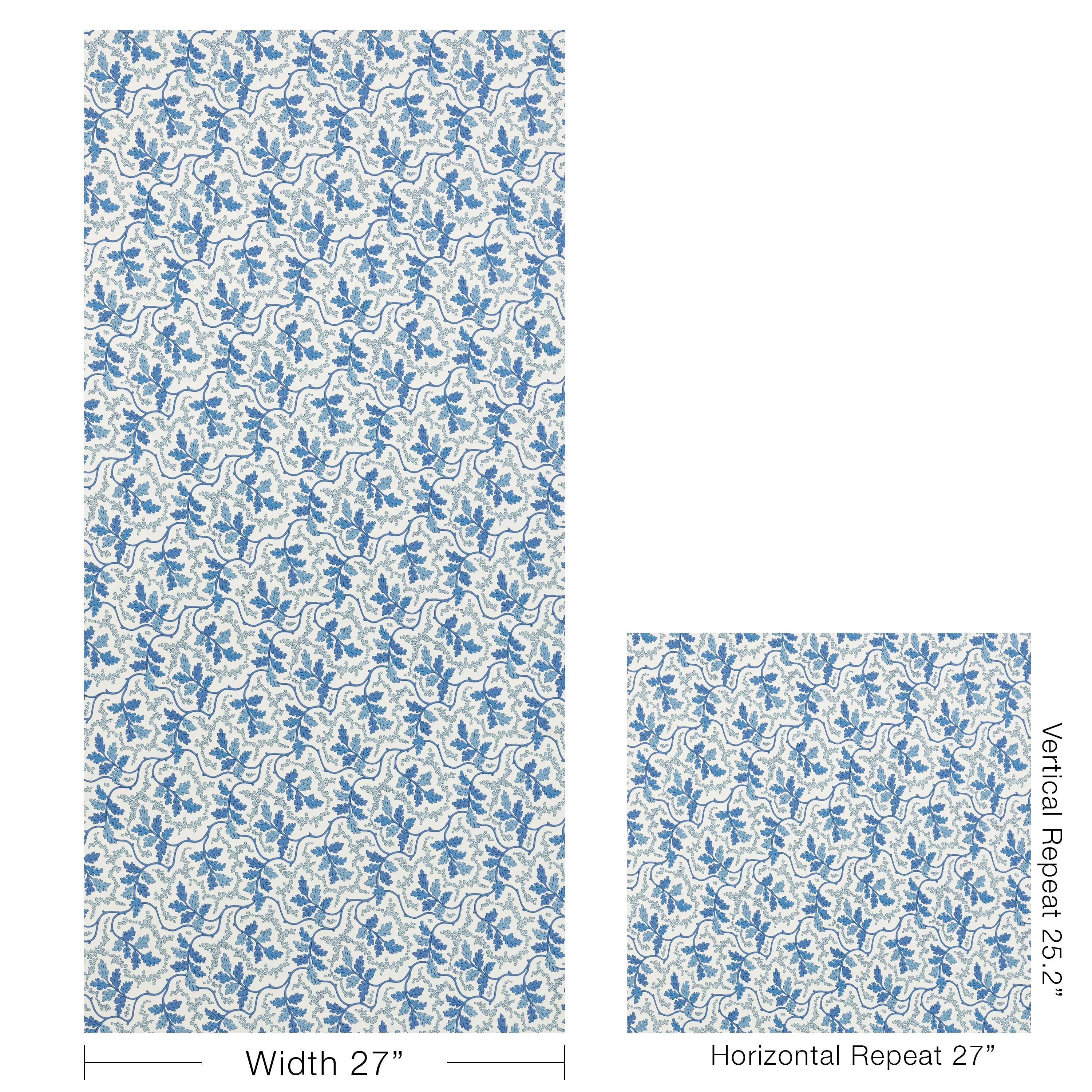 Brunschwig & Fils Aureille Blue Wallpaper - Image 4
