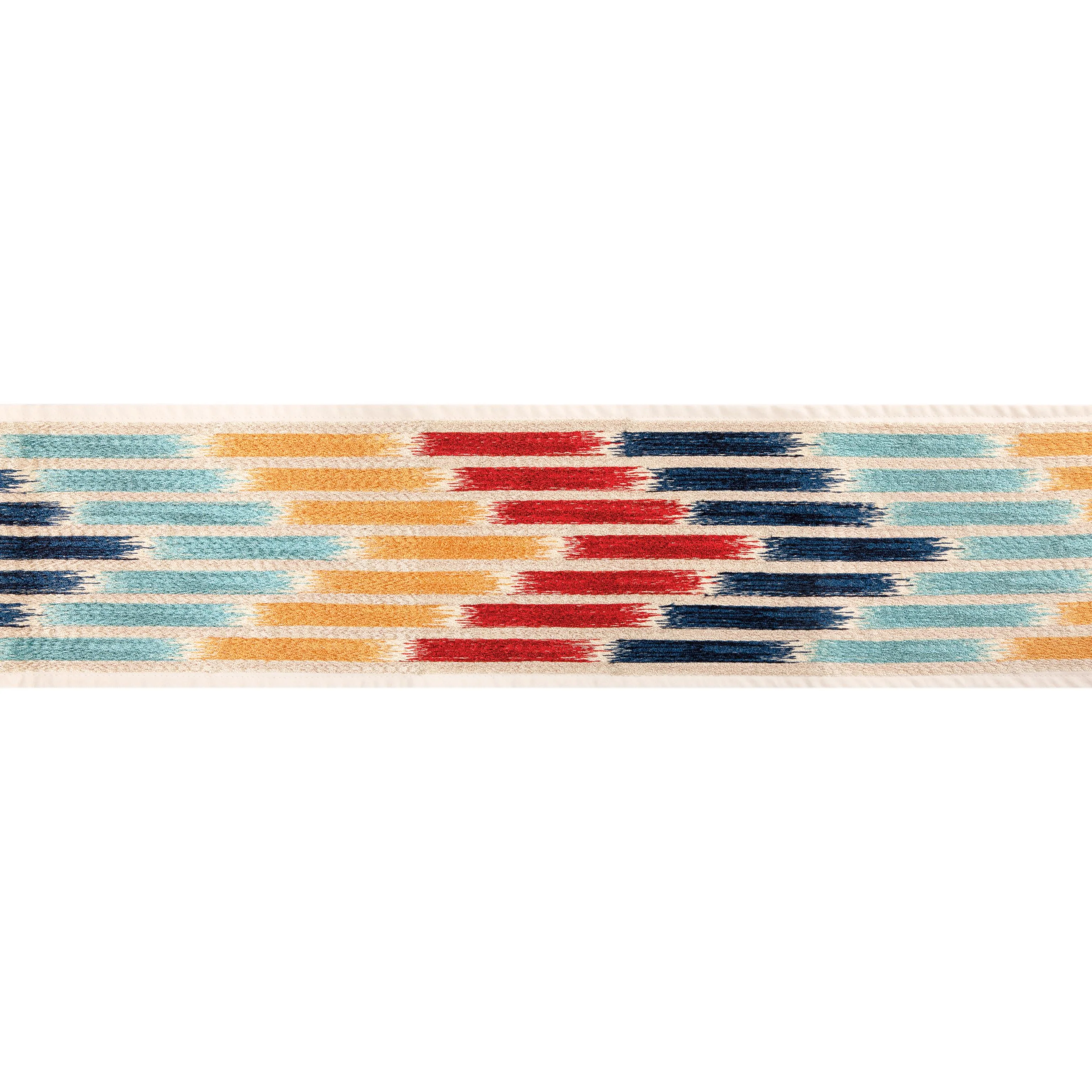 Brunschwig & Fils Cascade Border Red/Blue Trim - Image 2