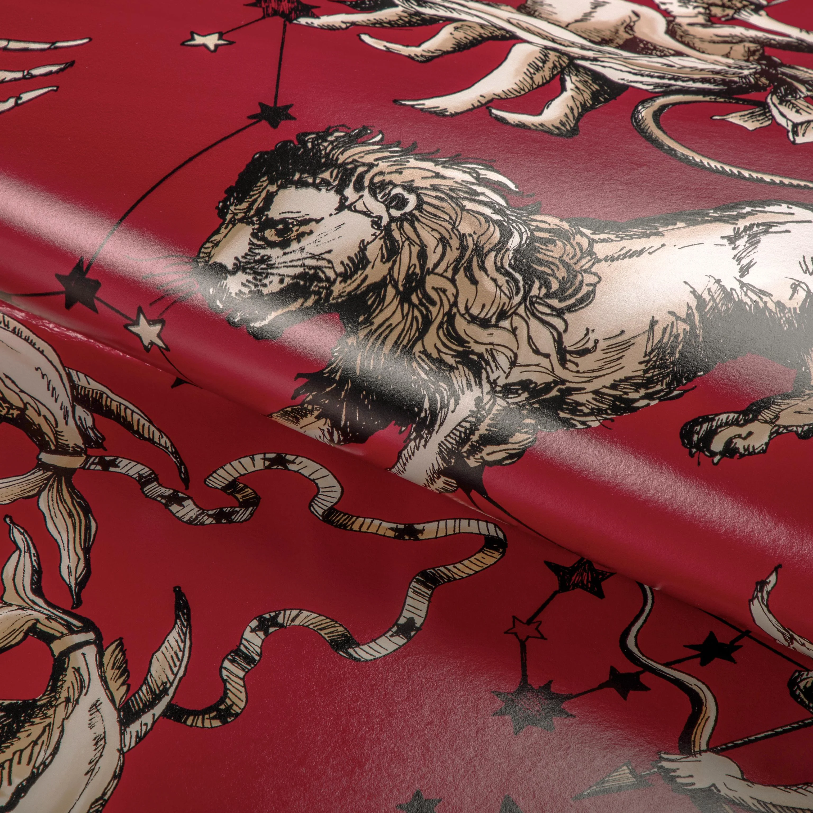 Brunschwig & Fils Cosmique Ruby Wallpaper - Image 4
