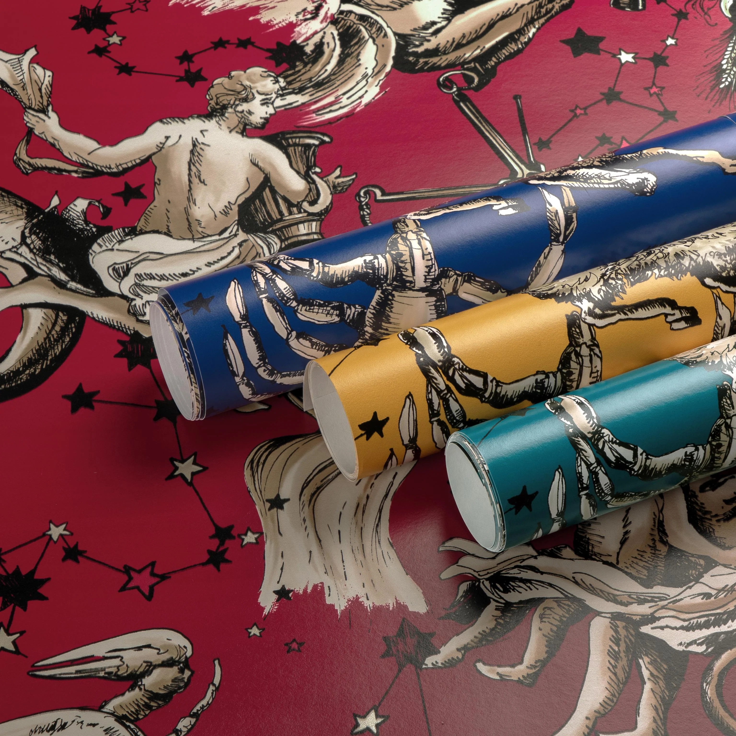 Brunschwig & Fils Cosmique Ruby Wallpaper - Image 6
