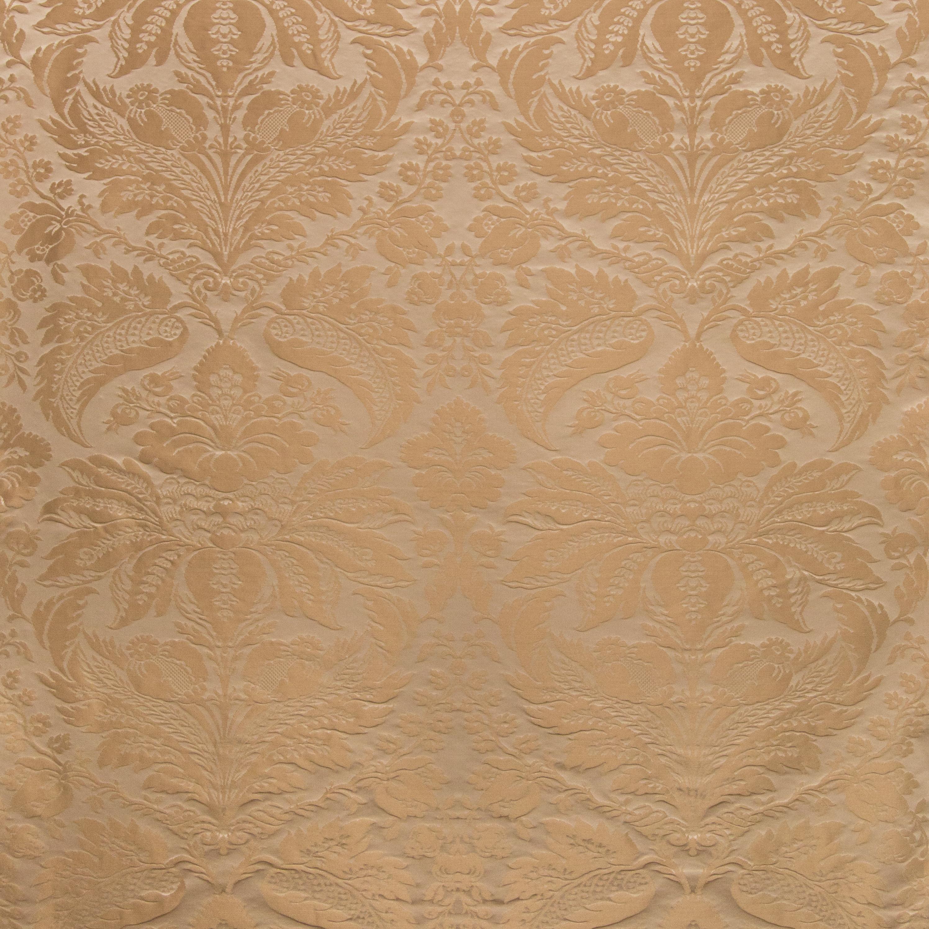 Brunschwig & Fils Damask Pierre Chestnut Upholstery Fabric - Image 2