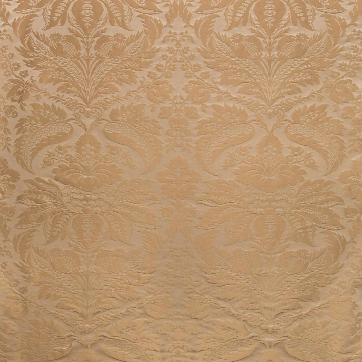 Brunschwig & Fils Damask Pierre Chestnut Upholstery Fabric - Image 3