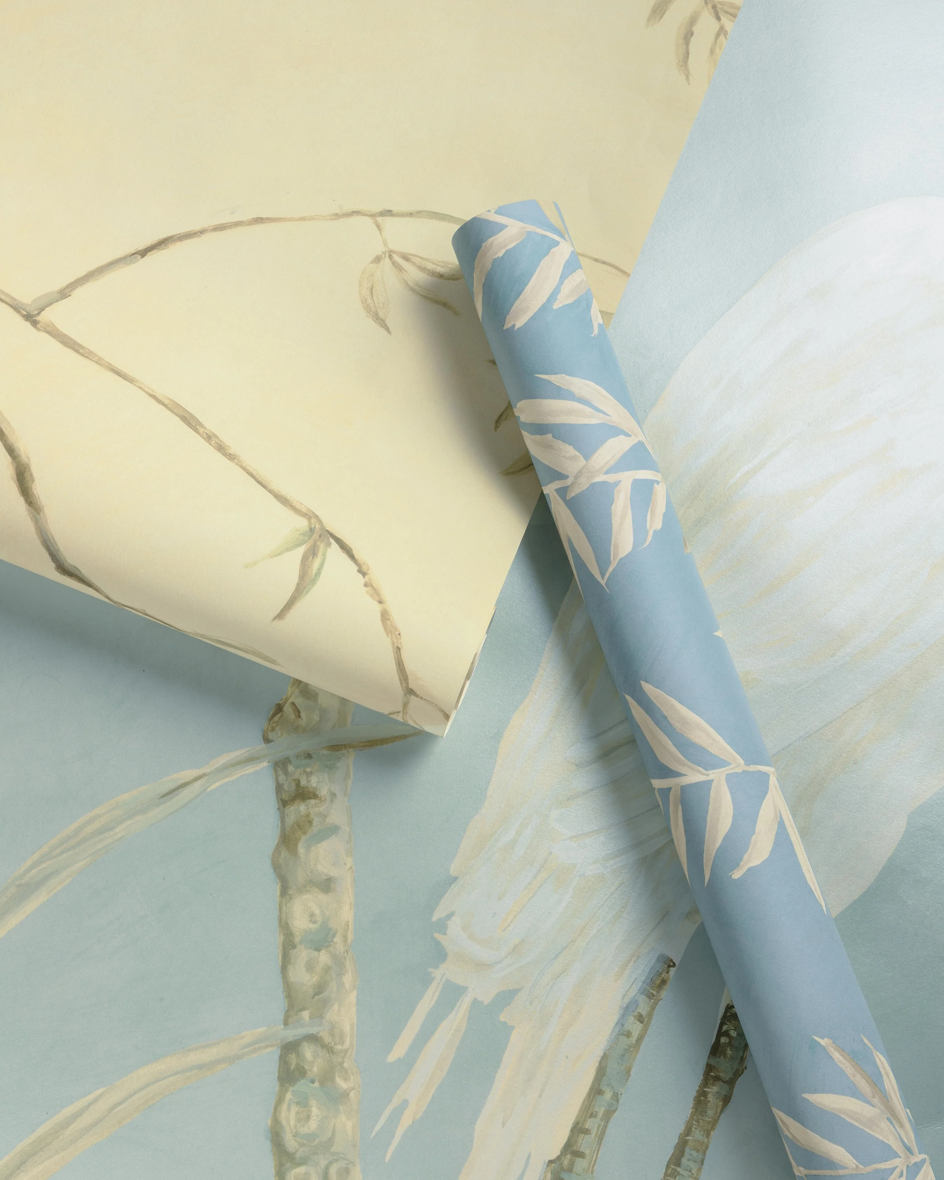 Brunschwig & Fils Egret Marsh Mural Met Mist Wallpaper - Image 3