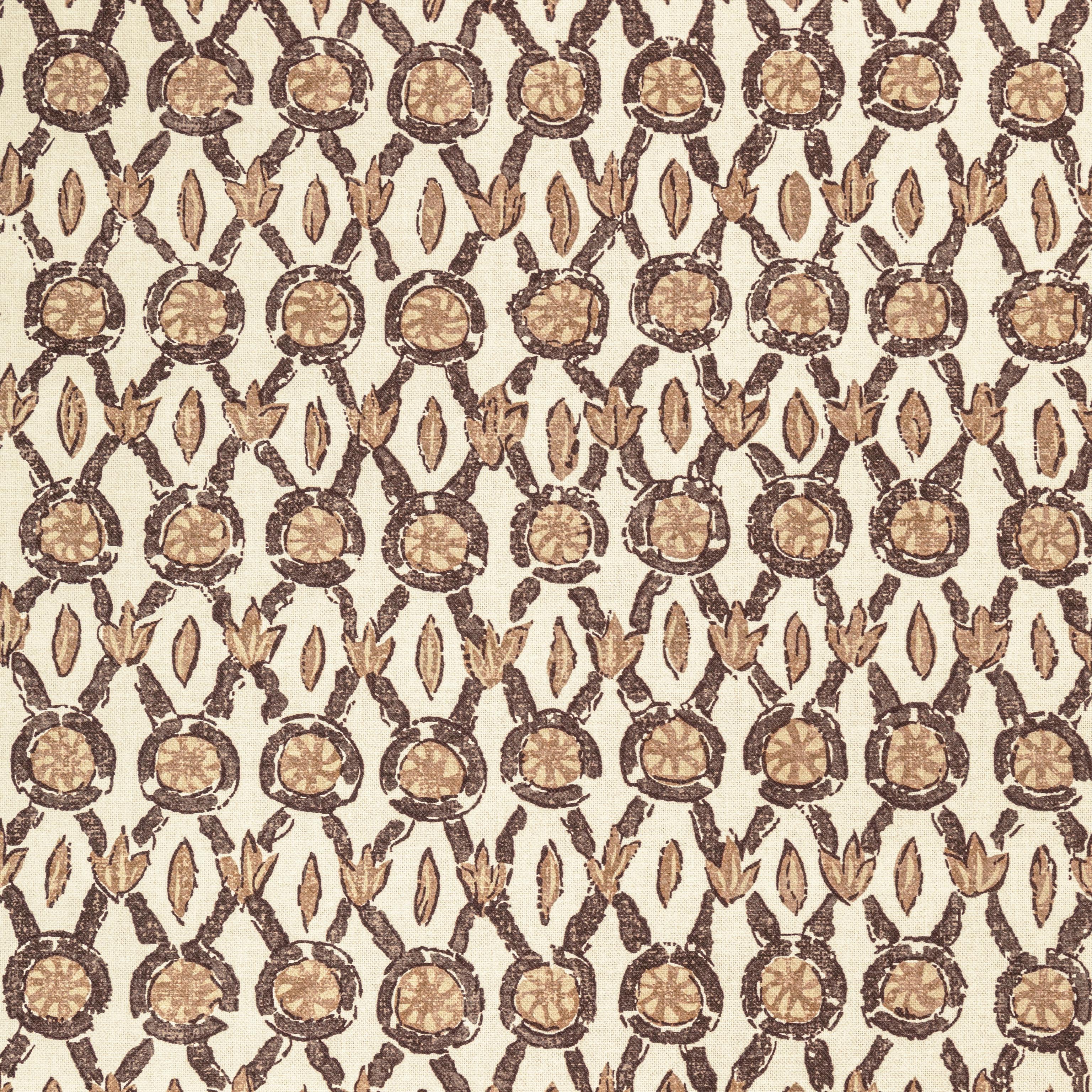 Brunschwig & Fils Galon Print Mocha Fabric