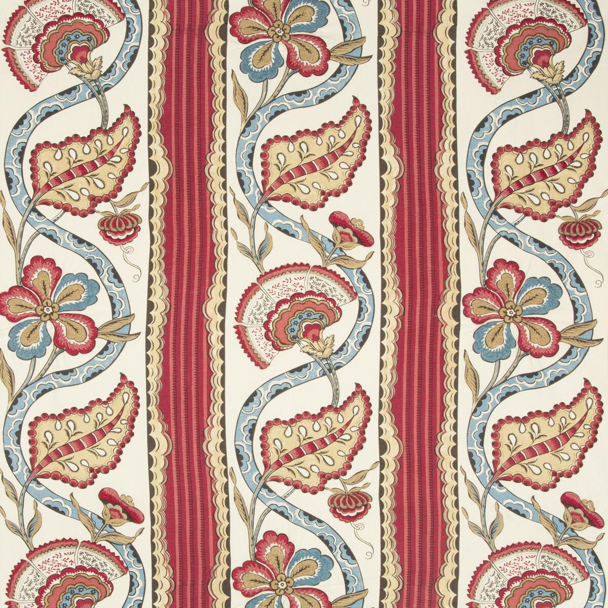 Brunschwig & Fils Gautier Print Cranberry Fabric - Image 3
