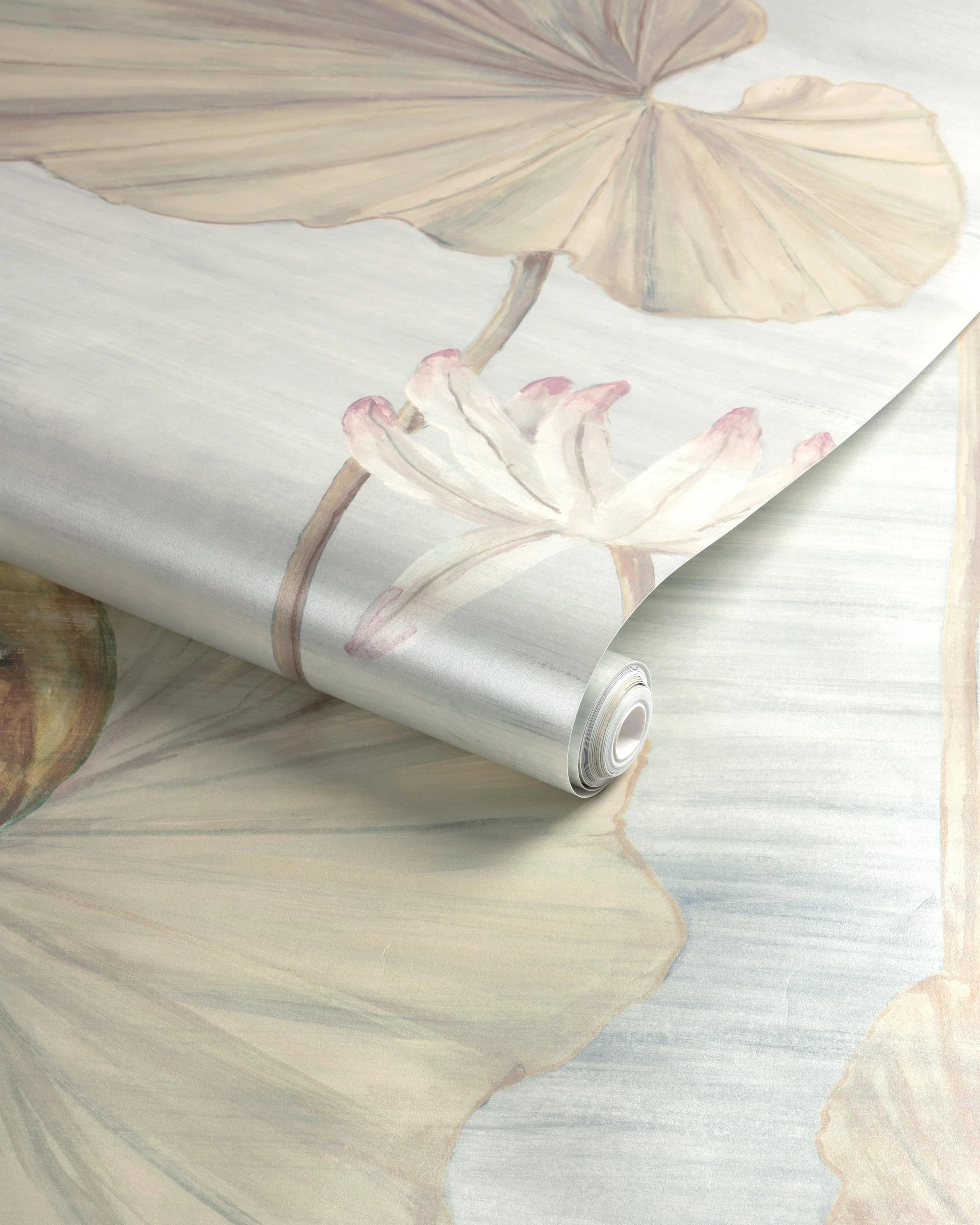 Brunschwig & Fils Koi Pond Mural Met Slate Wallpaper - Image 2
