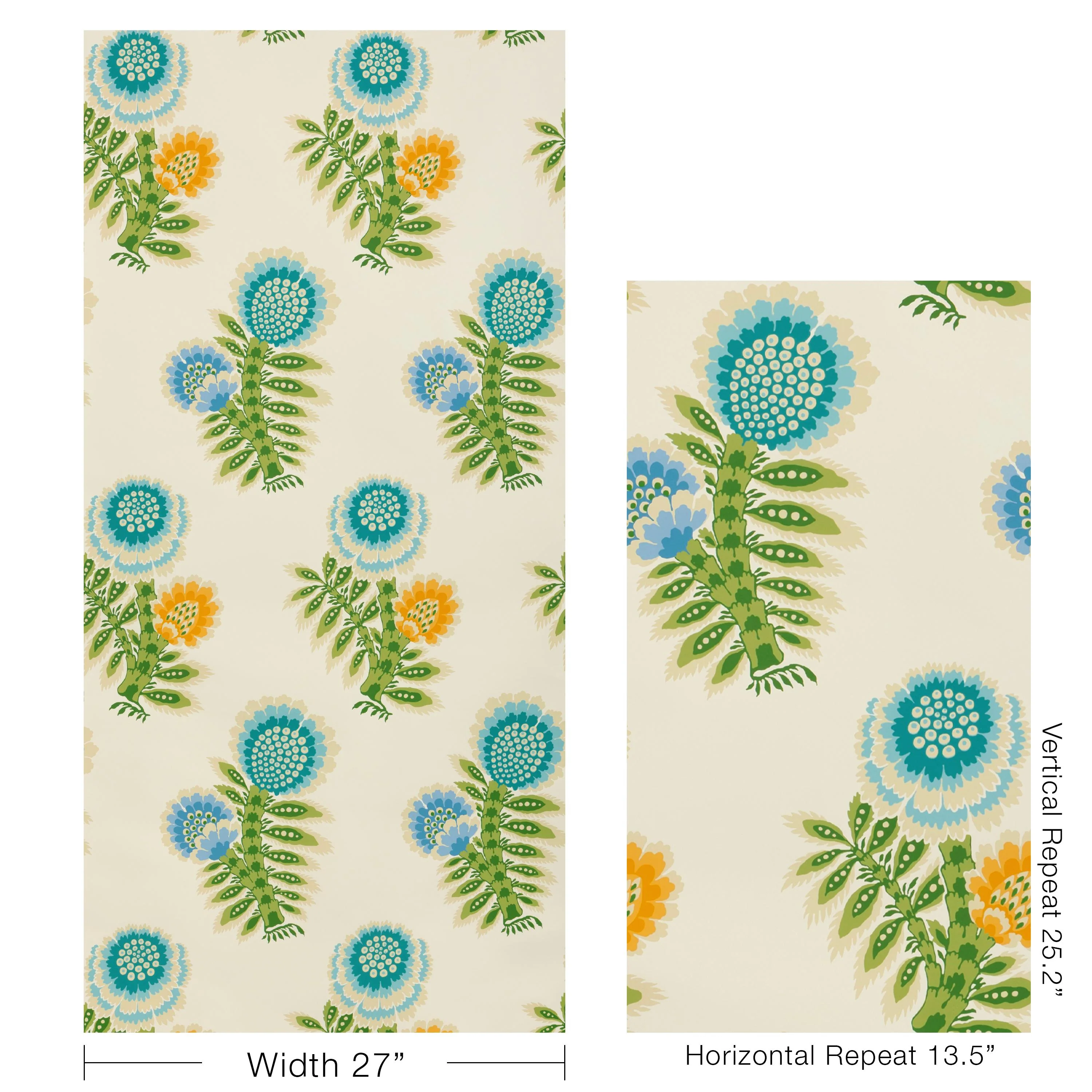 Brunschwig & Fils Kumaly Marine Wallpaper - Image 5