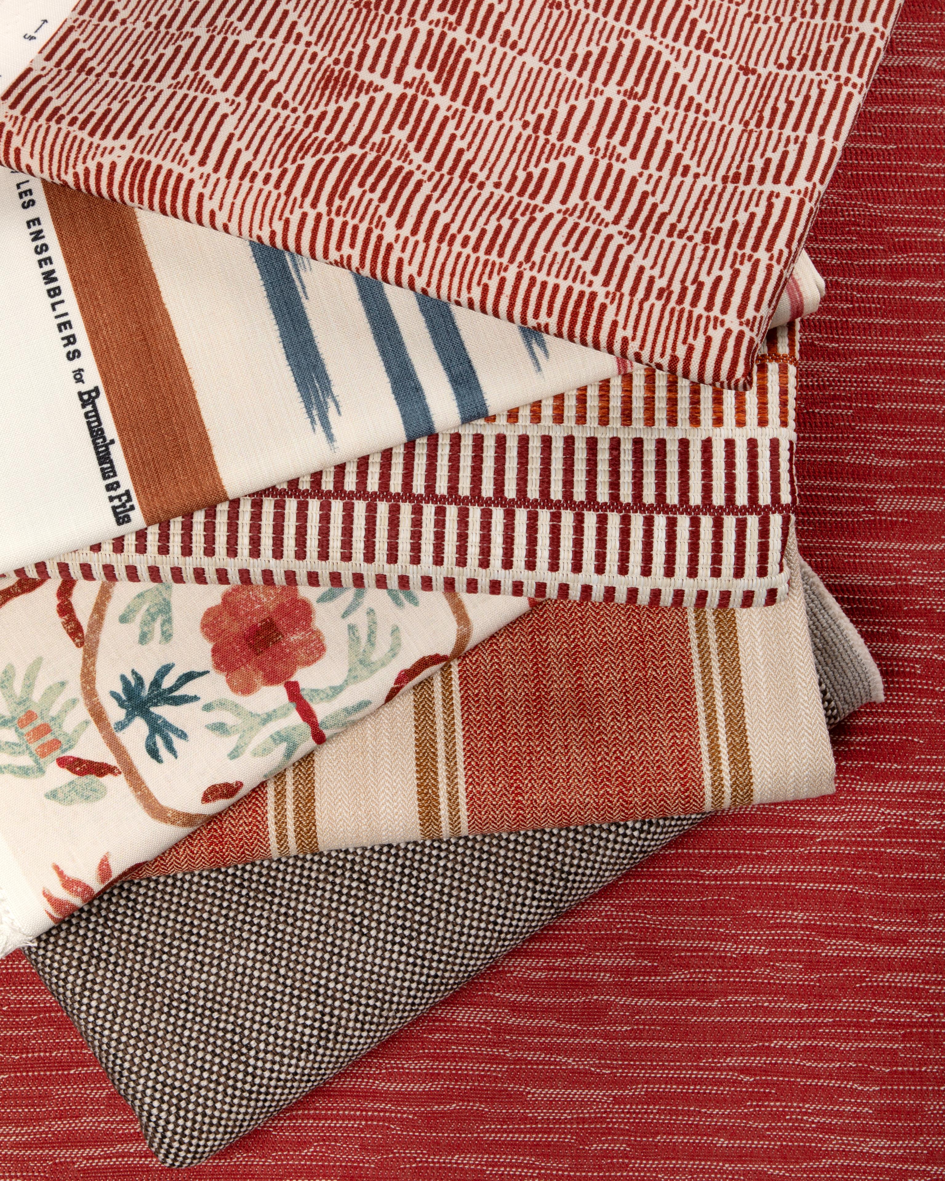 Brunschwig & Fils La Mer Weave Rose Upholstery Fabric - Image 6