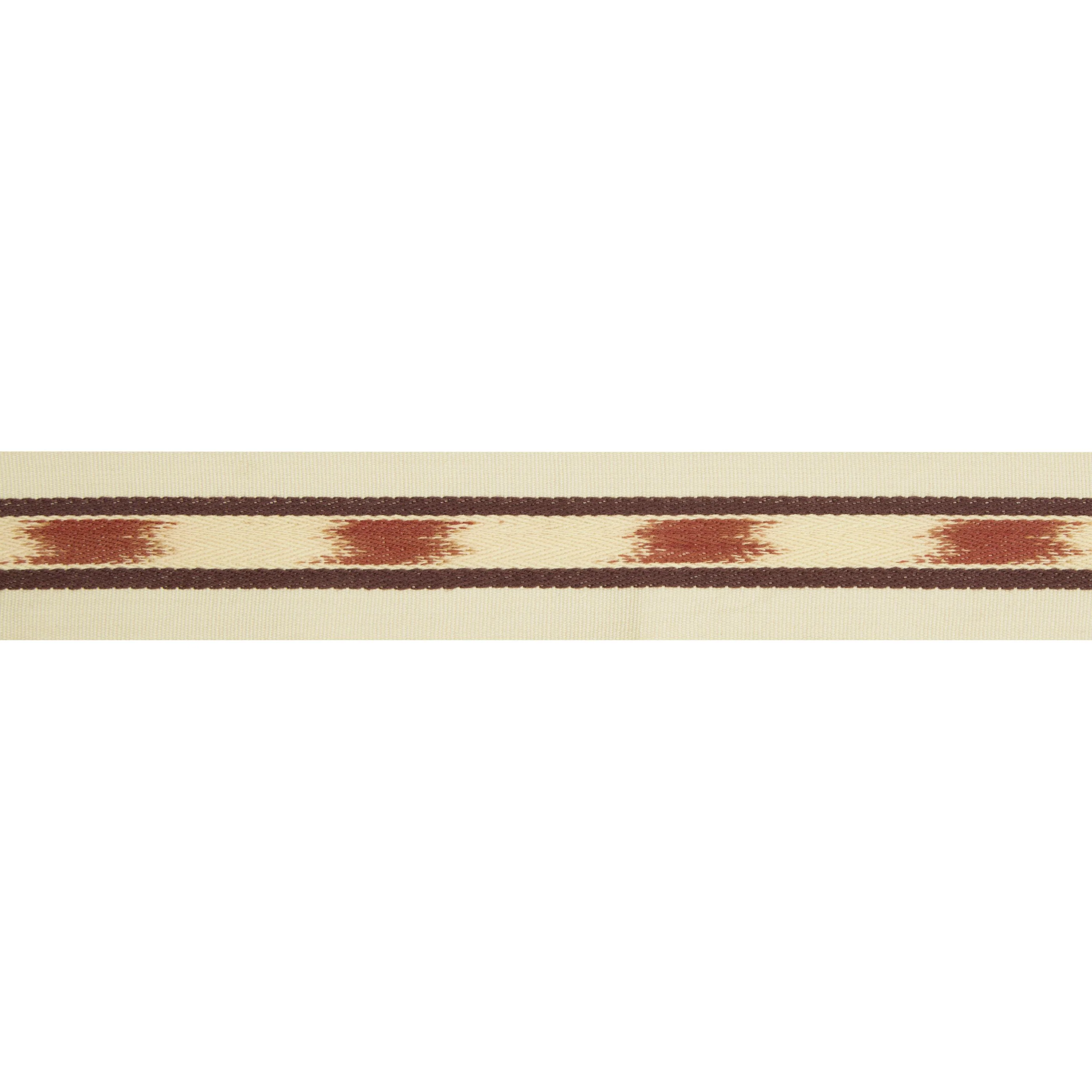 Brunschwig & Fils Le Ikat Tape Red Trim - Image 2