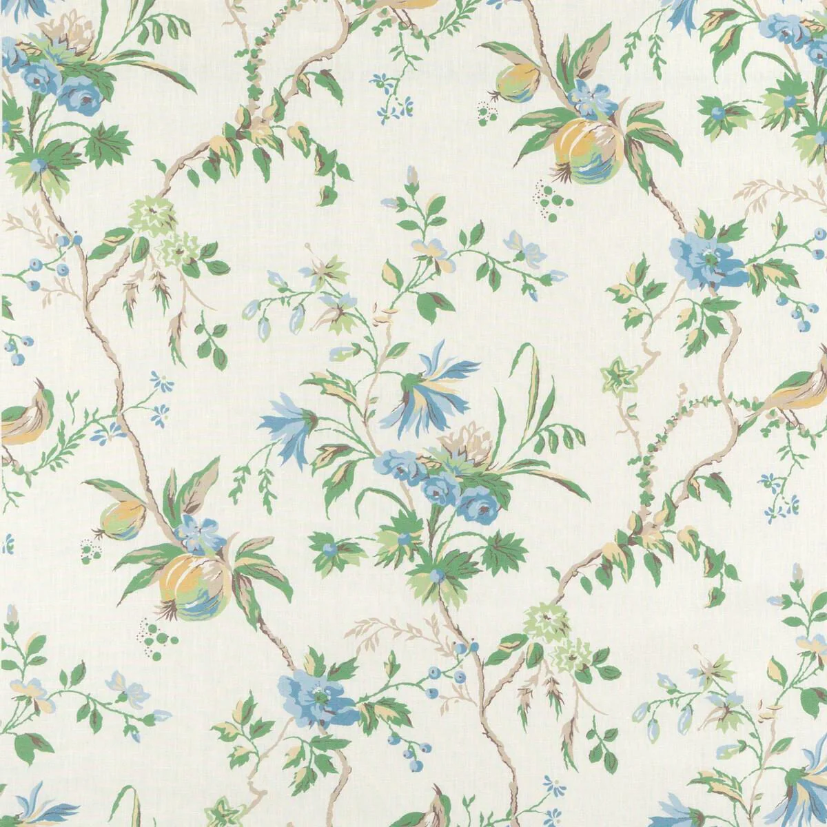 Brunschwig & Fils Locklin Print Lagoon Fabric