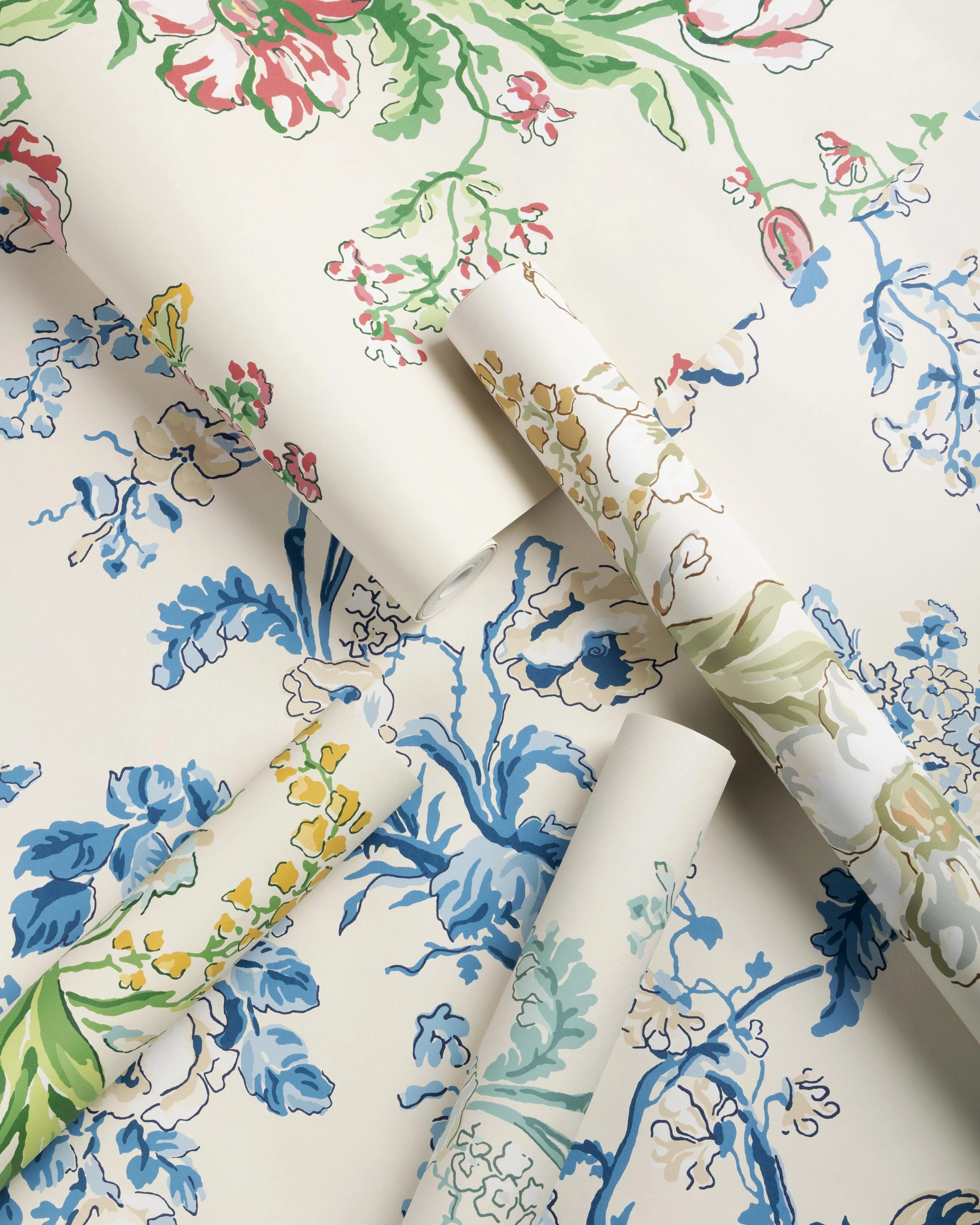 Brunschwig & Fils Maintenon Aqua Wallpaper - Image 6