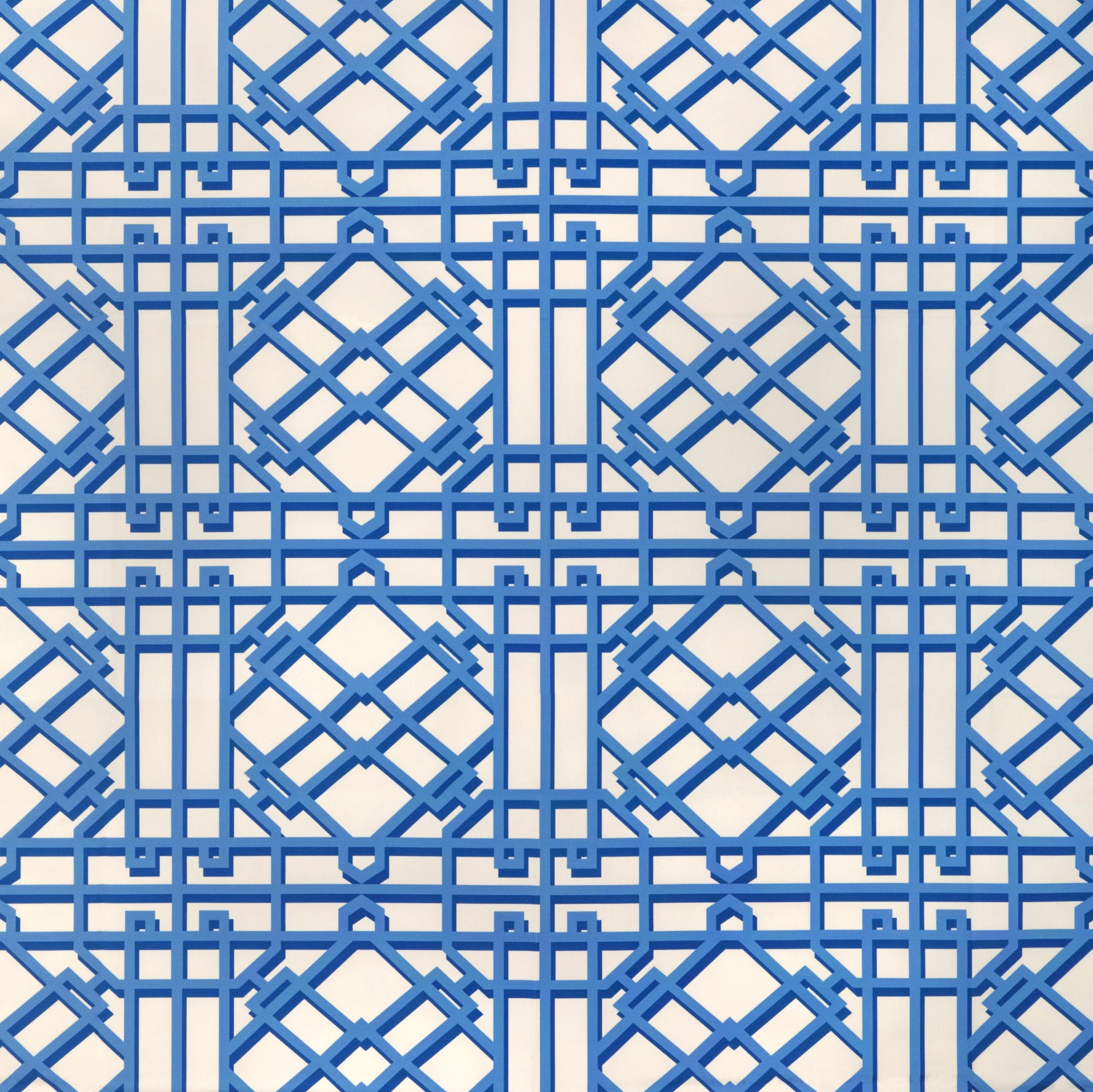 Brunschwig & Fils Pavilion Trellis Delft Fabric - Image 2
