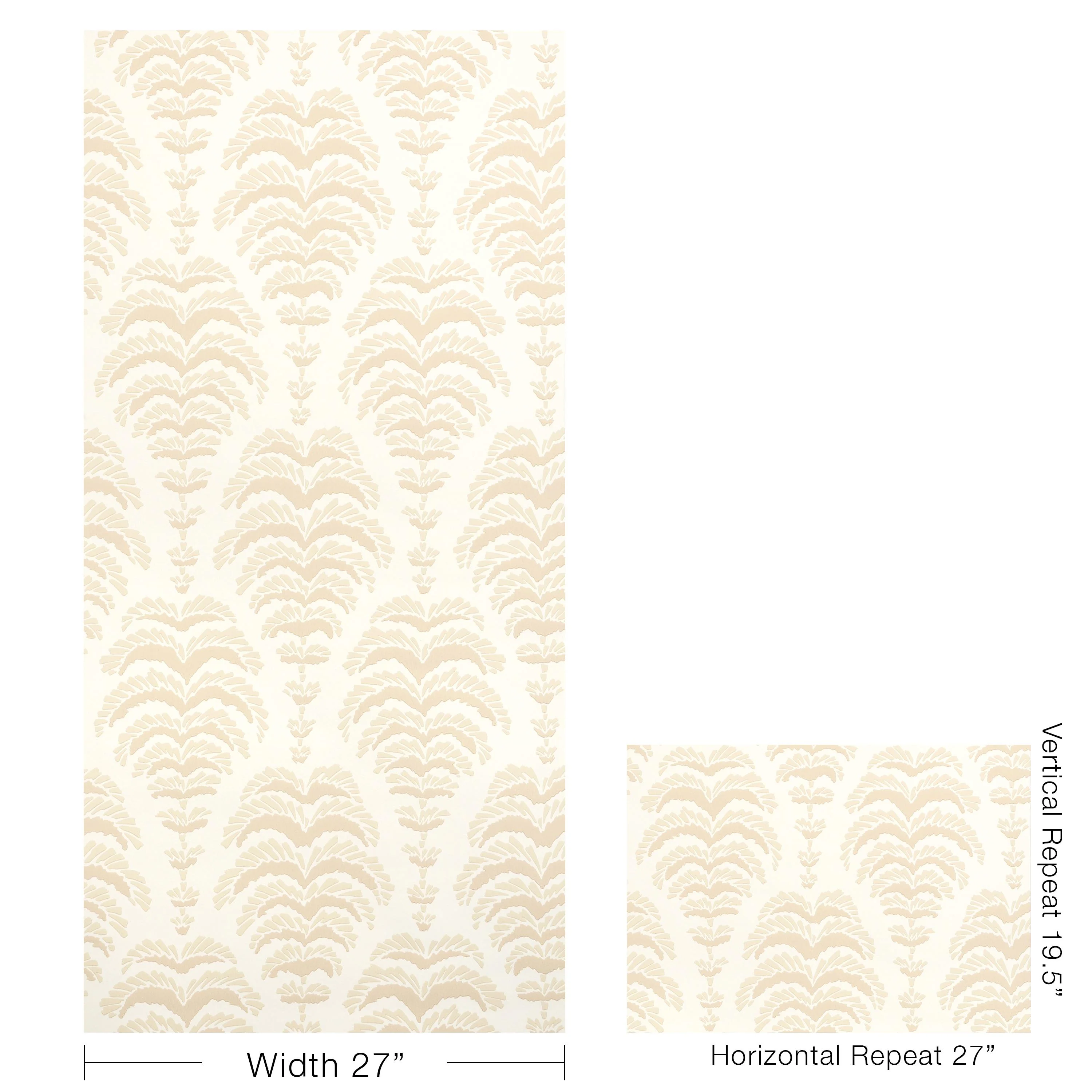 Brunschwig & Fils Ponchette Beige Wallpaper - Image 4