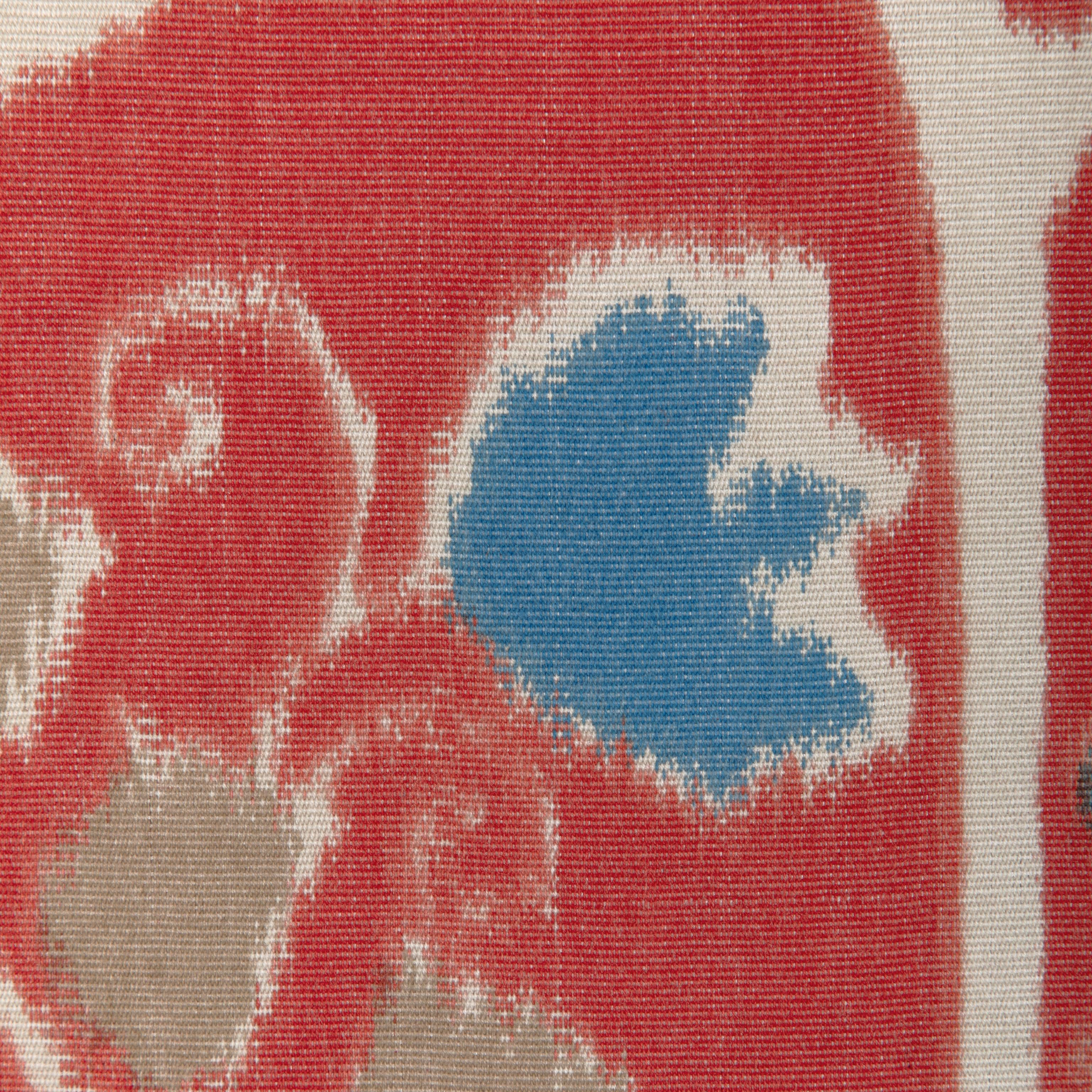 Brunschwig & Fils Rosendal Warp Print Red Fabric - Image 3