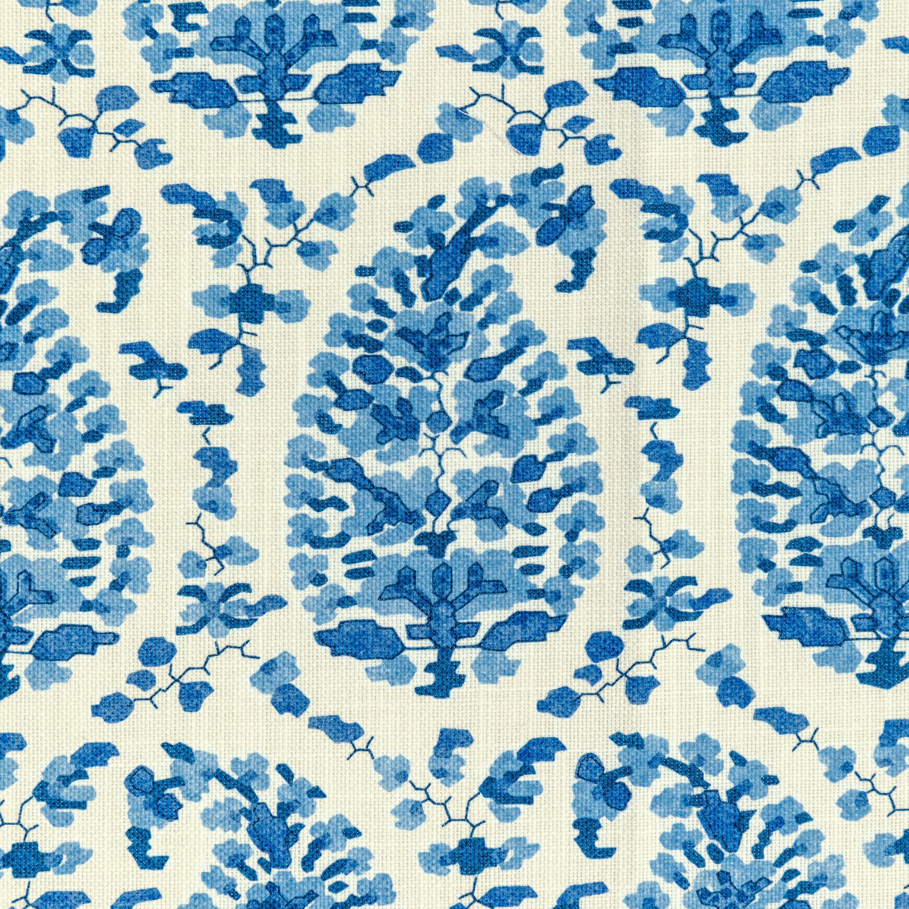 Brunschwig & Fils Rougier Print Blue Fabric - Image 3