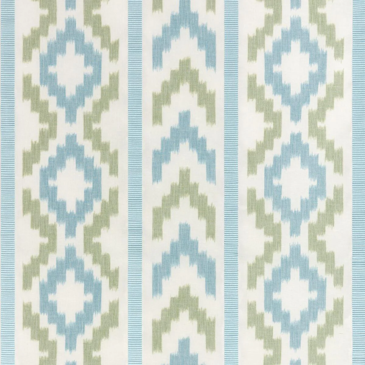 Brunschwig & Fils Sarlat Warp Print Marine Fabric