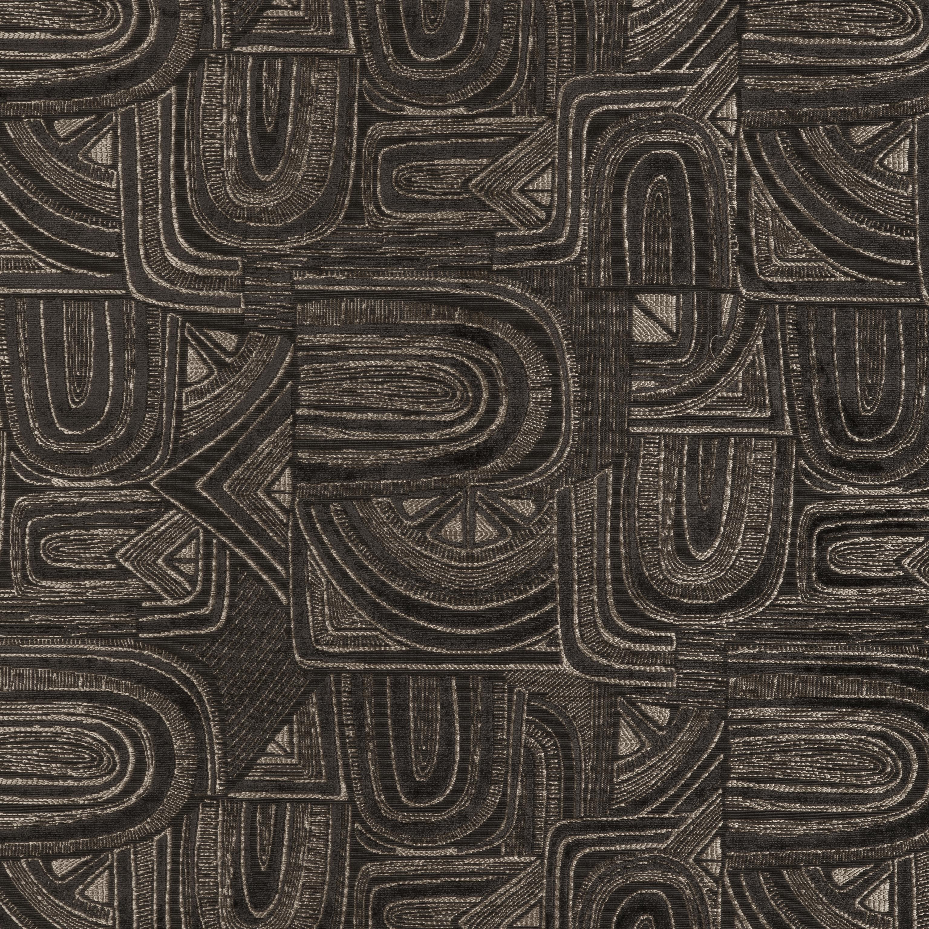 Brunschwig & Fils Timbre Velvet Ebony Upholstery Fabric - Image 2