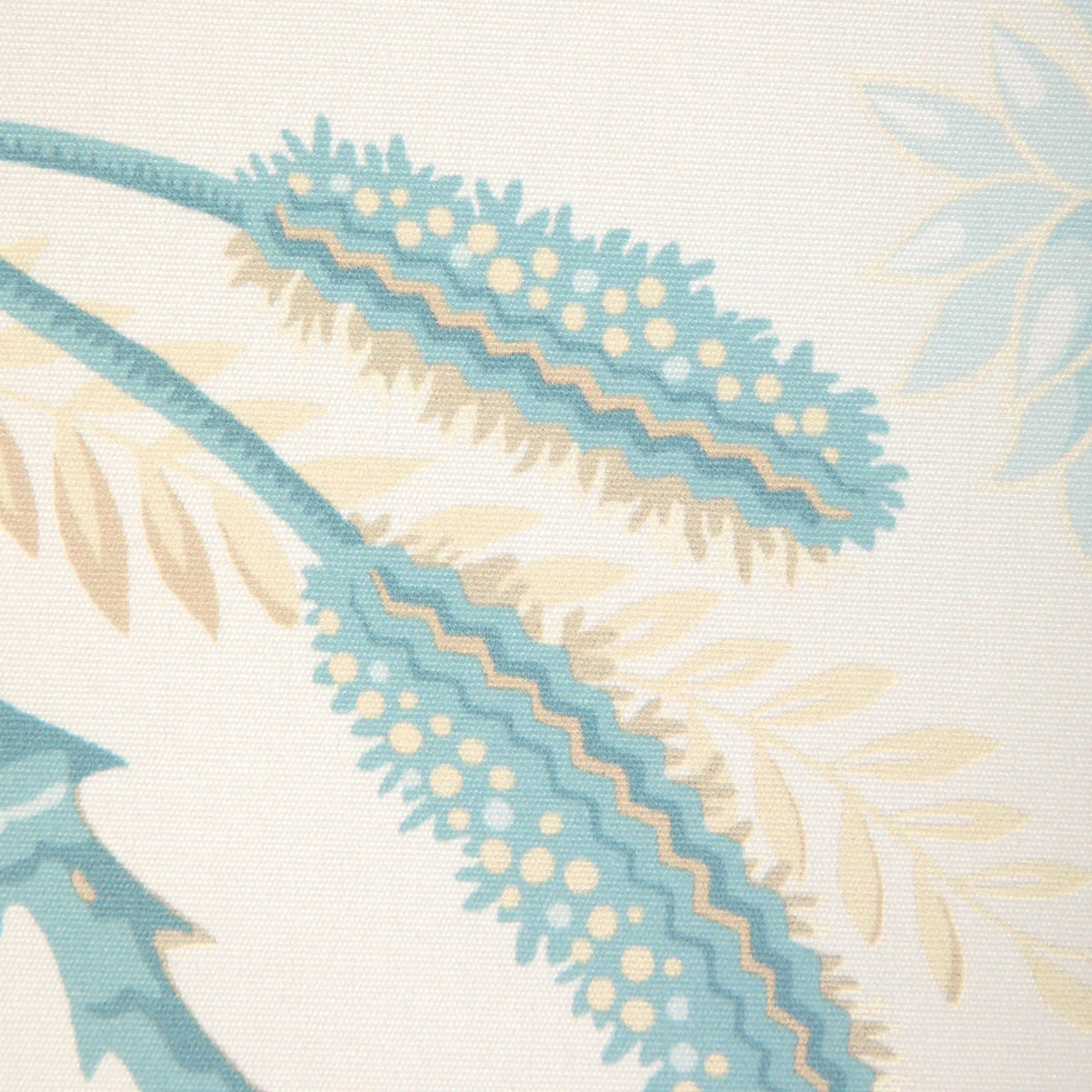 Brunschwig & Fils Vernay Print Aqua Fabric - Image 3