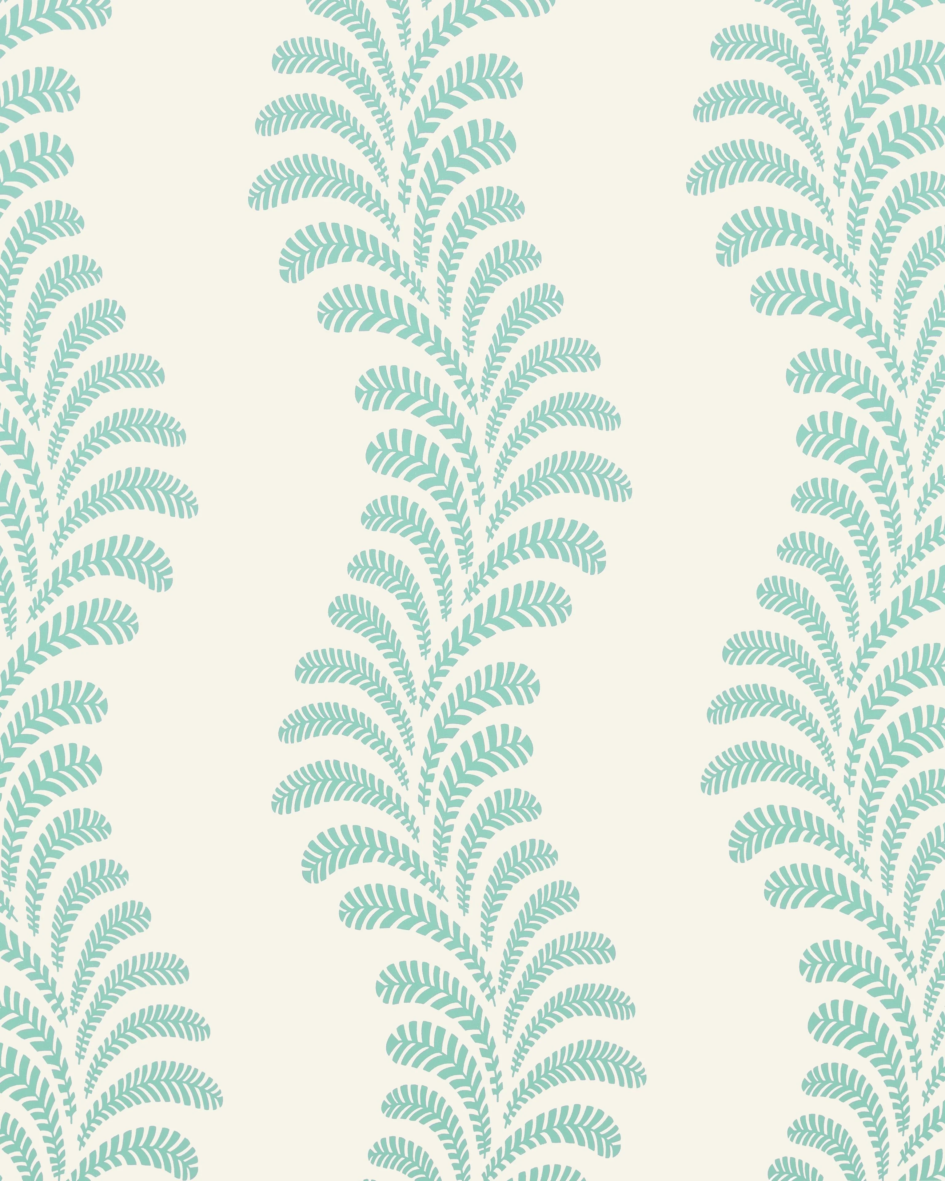 Brunschwig & Fils Vezere Aqua Wallpaper - Image 2
