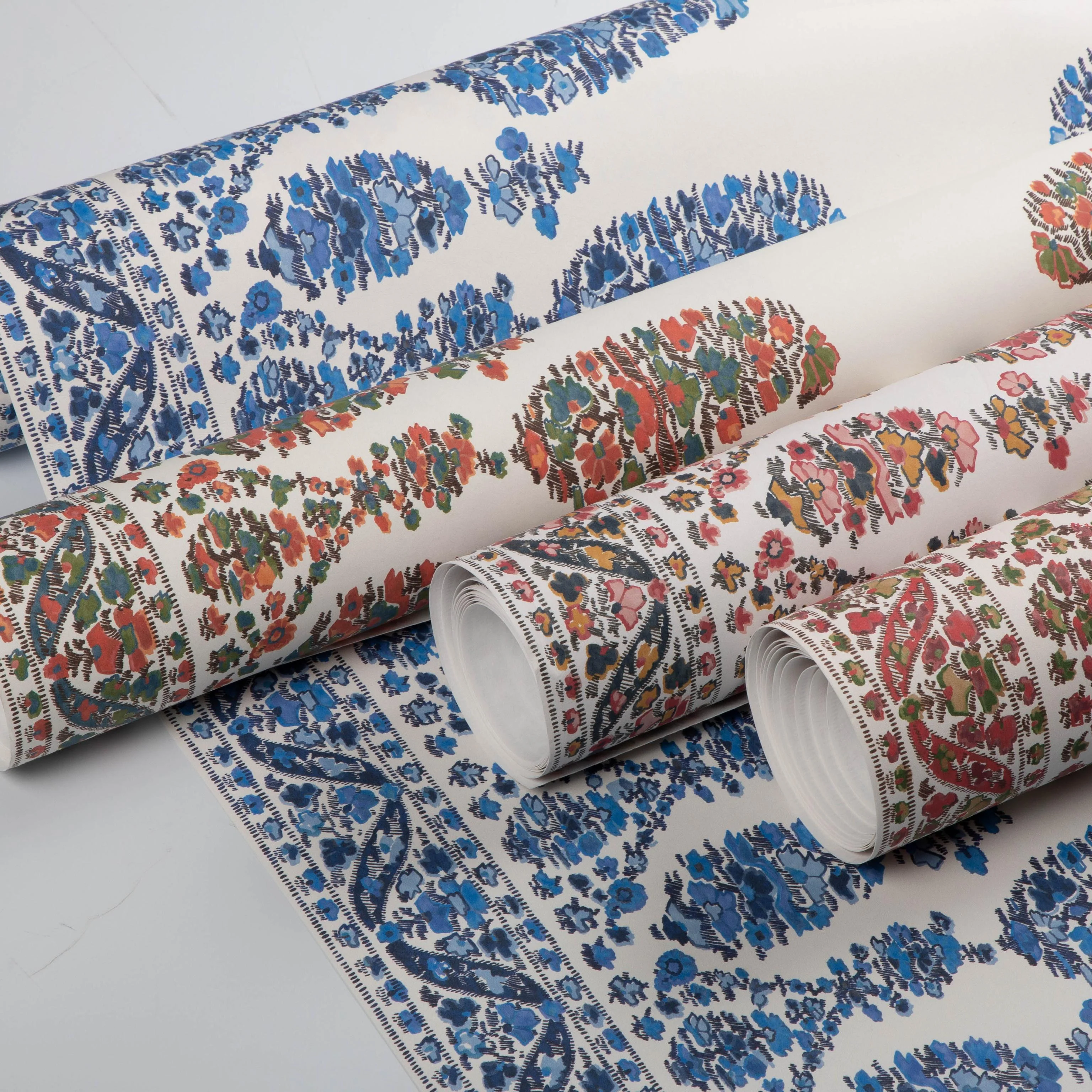 Brunschwig & Fils Visan Navy/Sky Wallpaper - Image 6
