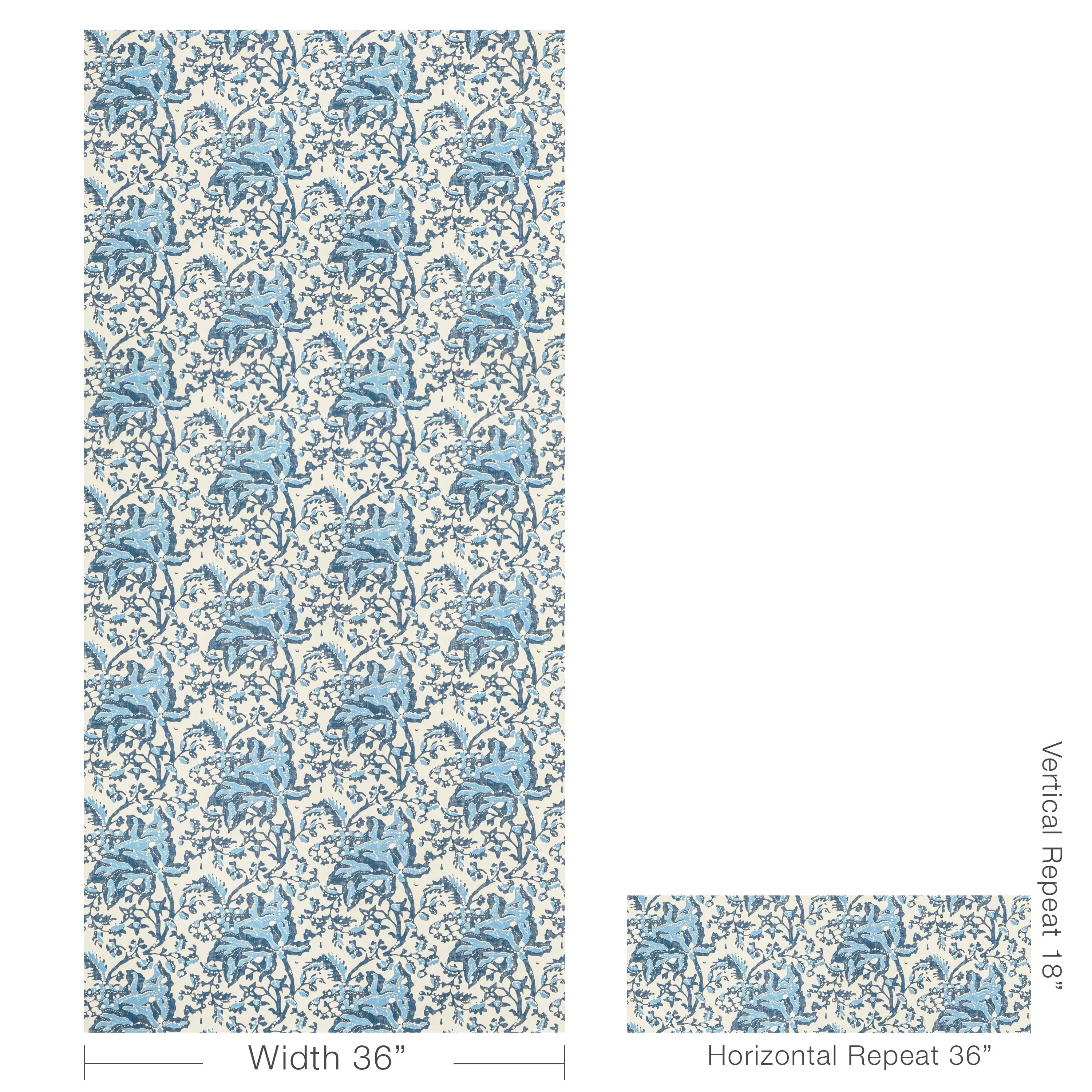 Brunschwig & Fils Weymouth Indigo Wallpaper - Image 5