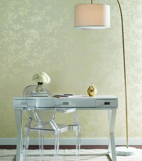Candice Olson Sylvan Gold & Cream Wallpaper - Image 2