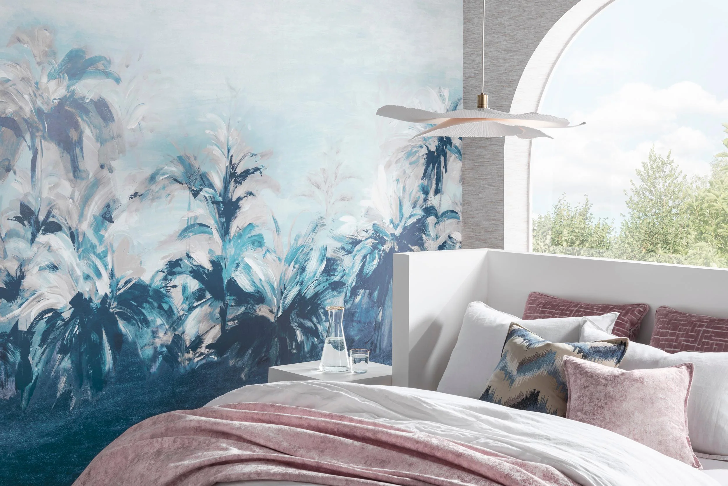 Clarke & Clarke Alberi Midnt/Lin Banner Wp Wallpaper - Image 4