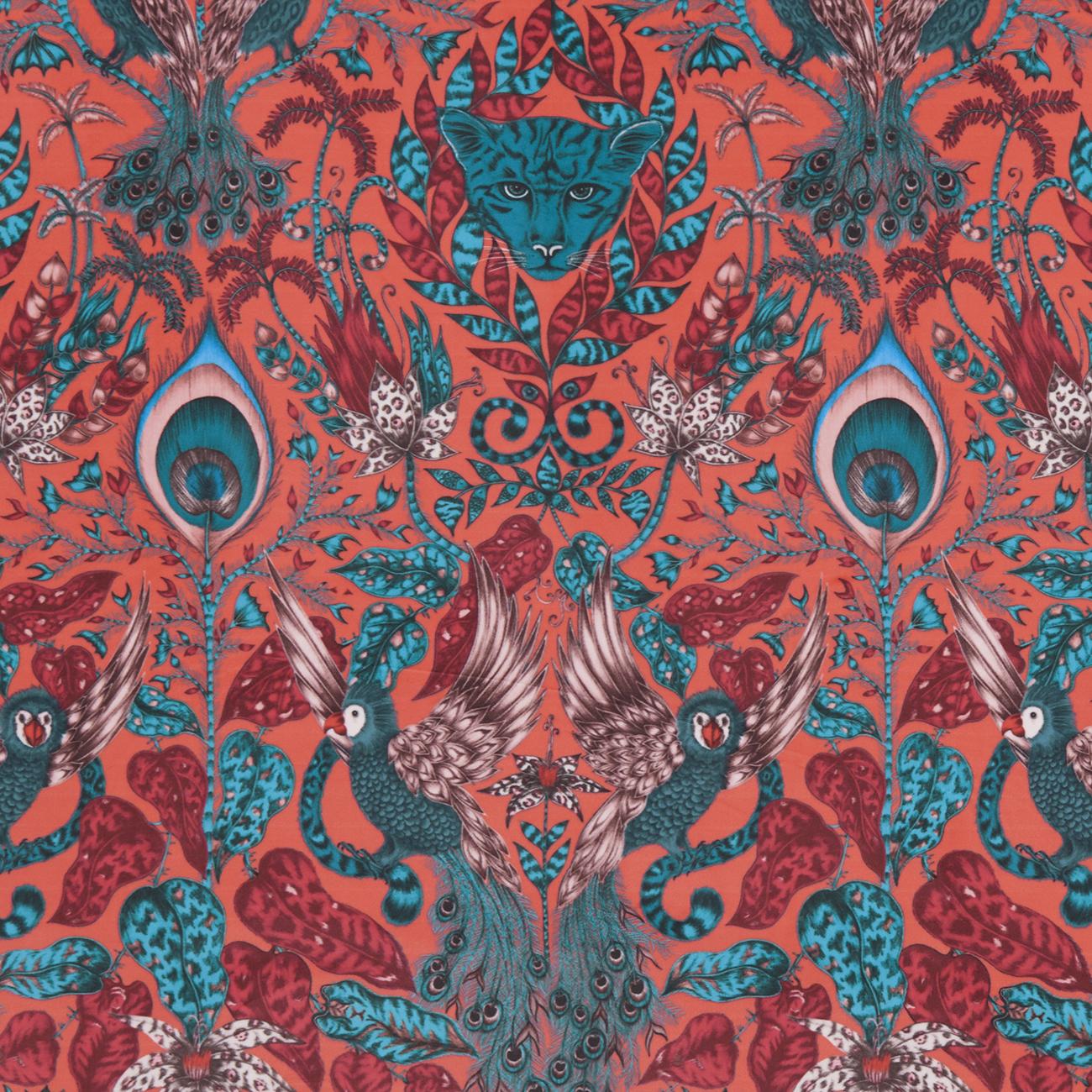 Clarke & Clarke Amazon Velvet Red Fabric - Image 2