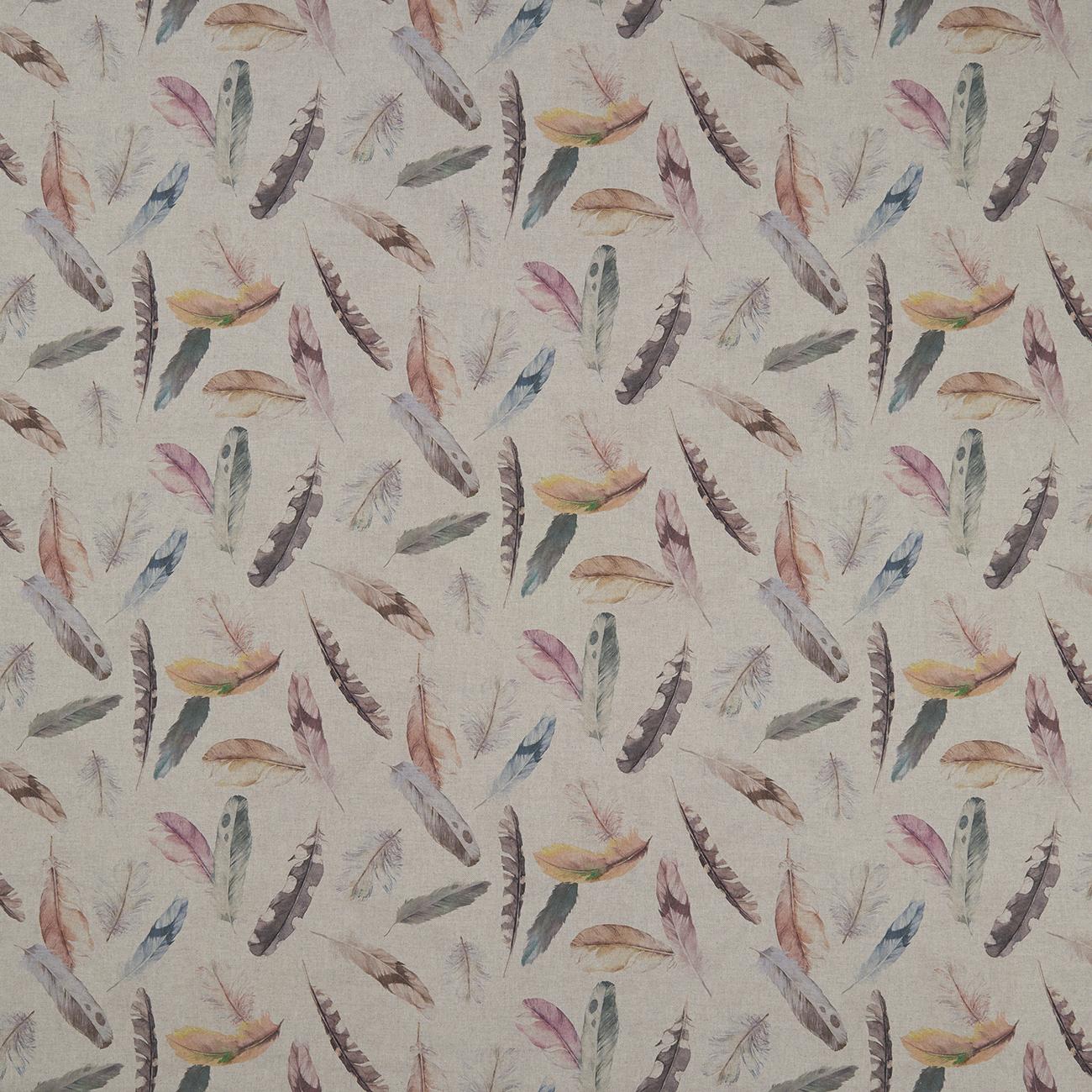 Clarke & Clarke Feather Nica Cream Fabric - Image 2