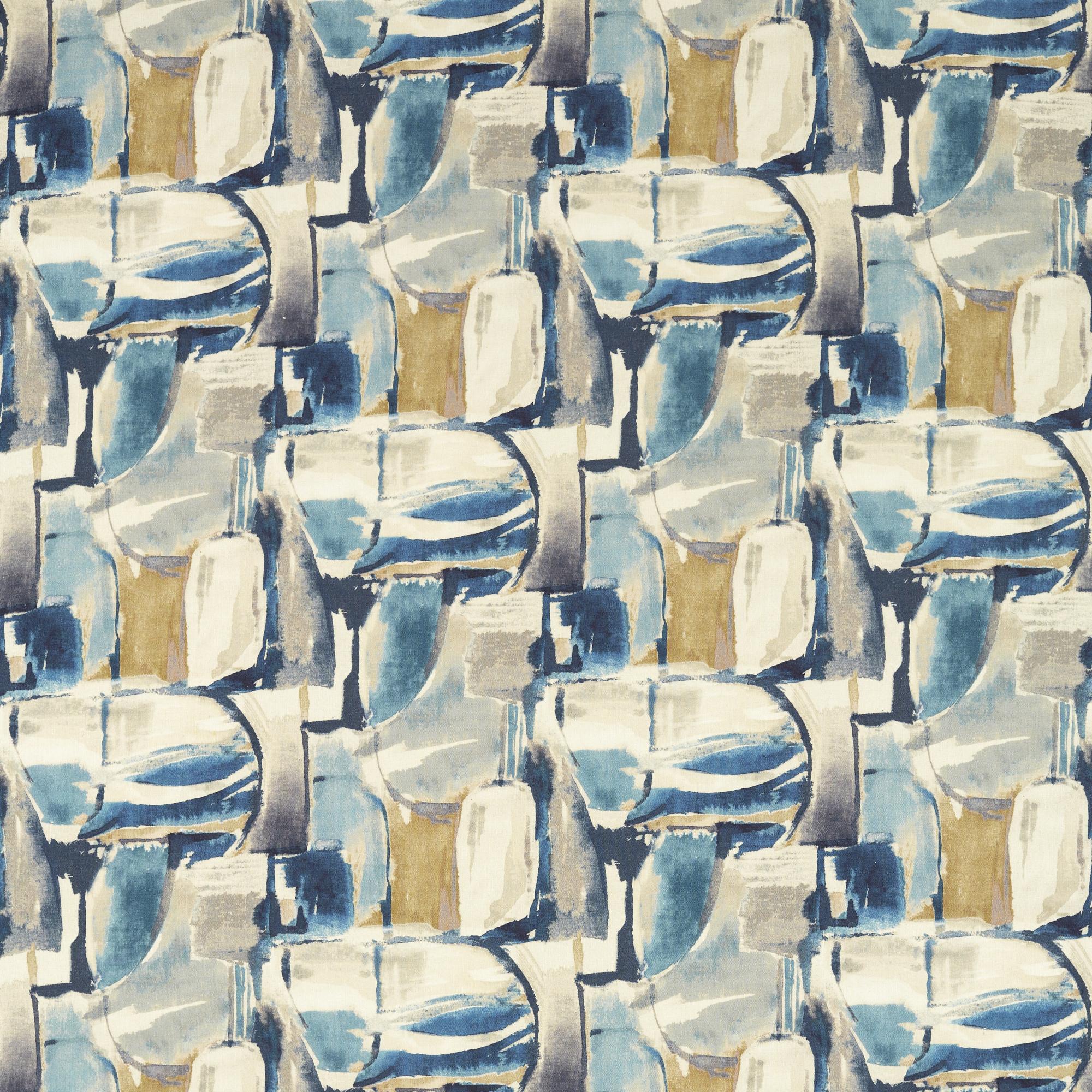 Clarke & Clarke Figura Denim/Linen Fabric - Image 2