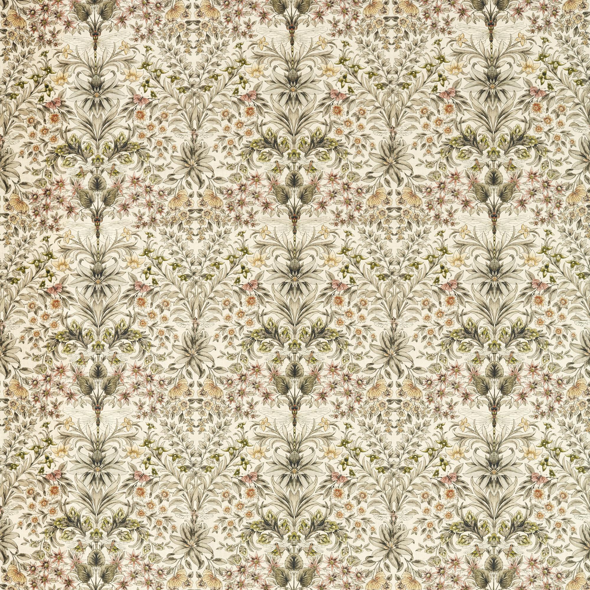 Clarke & Clarke Mirabell Natural Blush Fabric