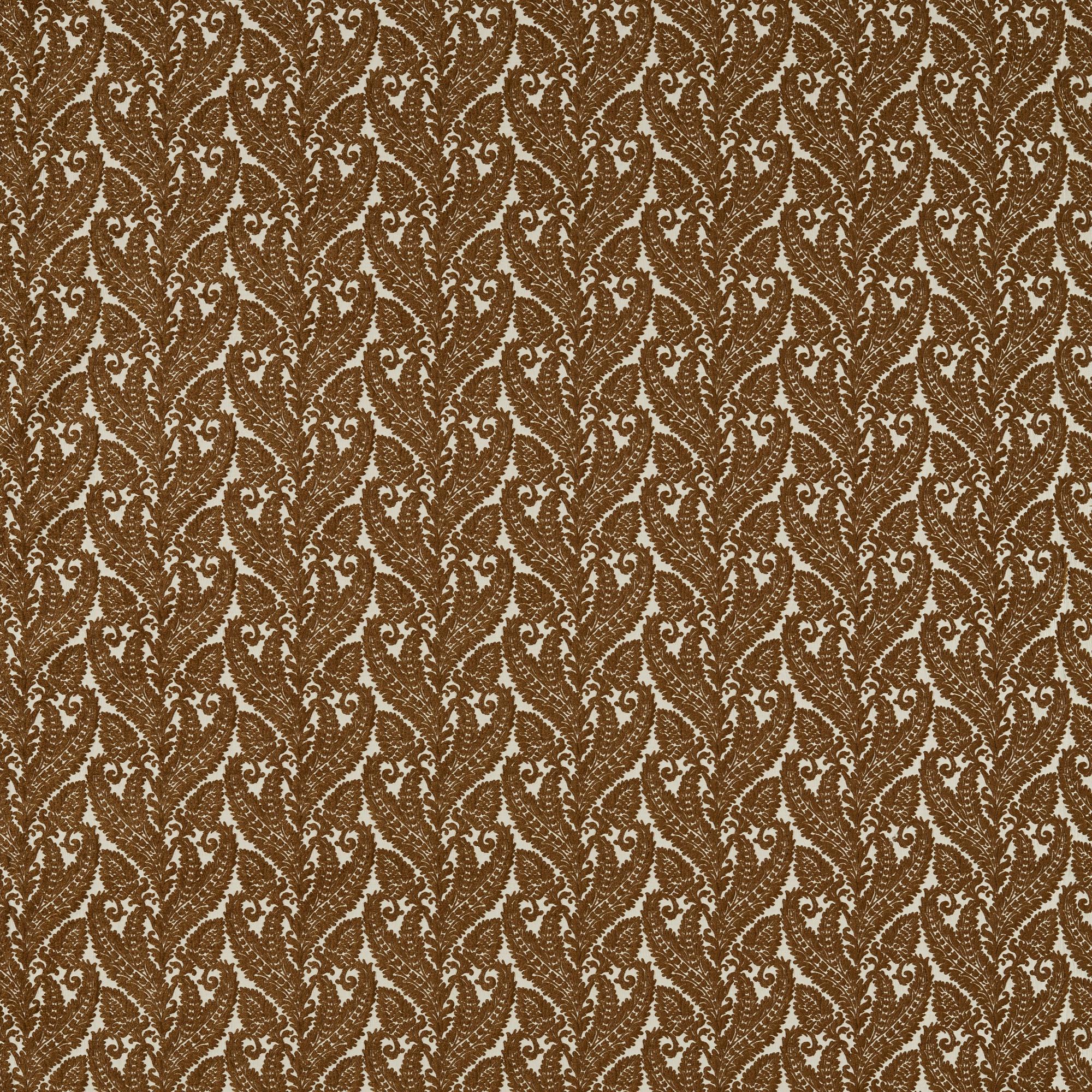 Clarke & Clarke Regale Russet Drapery Fabric - Image 2