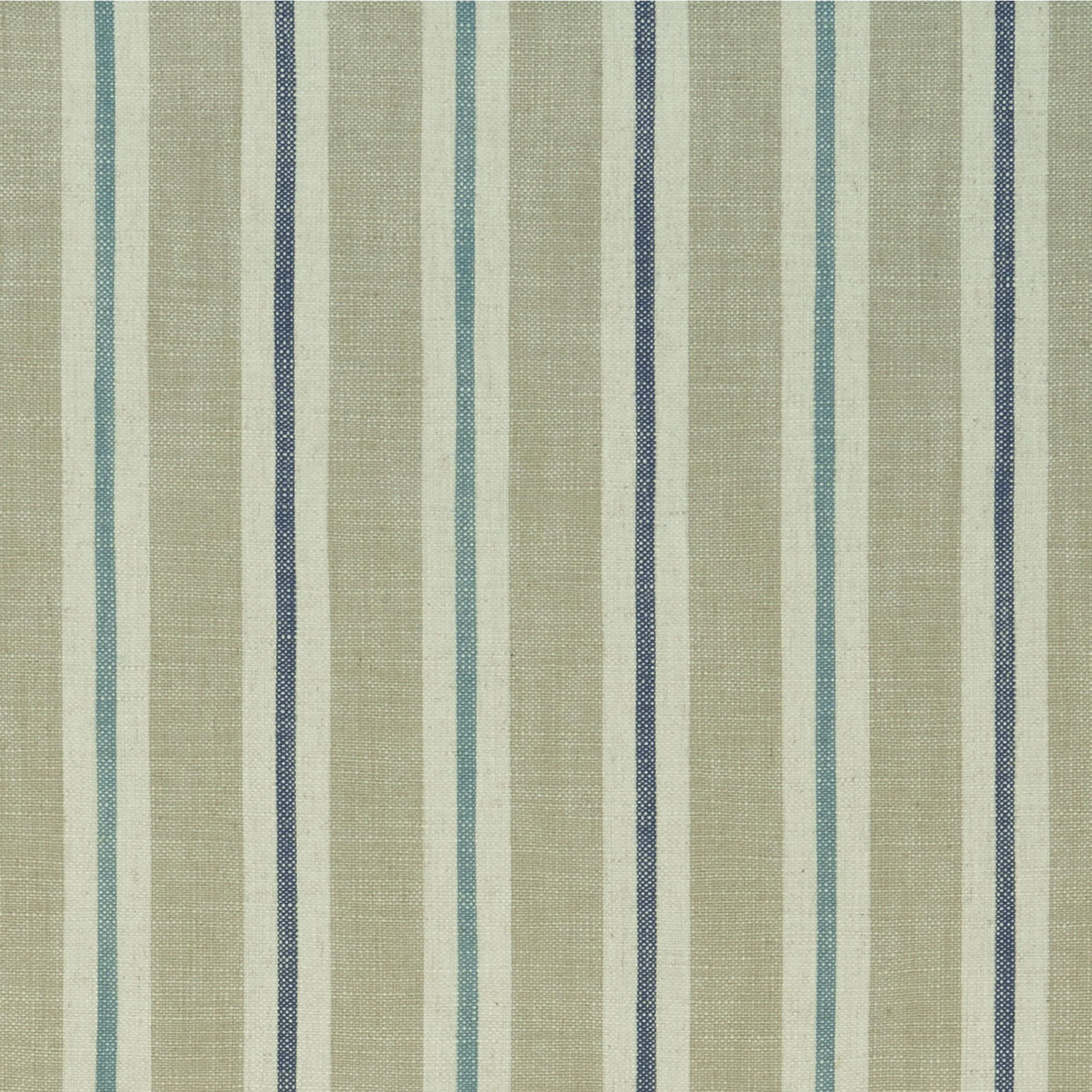 Clarke & Clarke Sackville Stripe Eau De Nil/Linen Fabric - Image 2