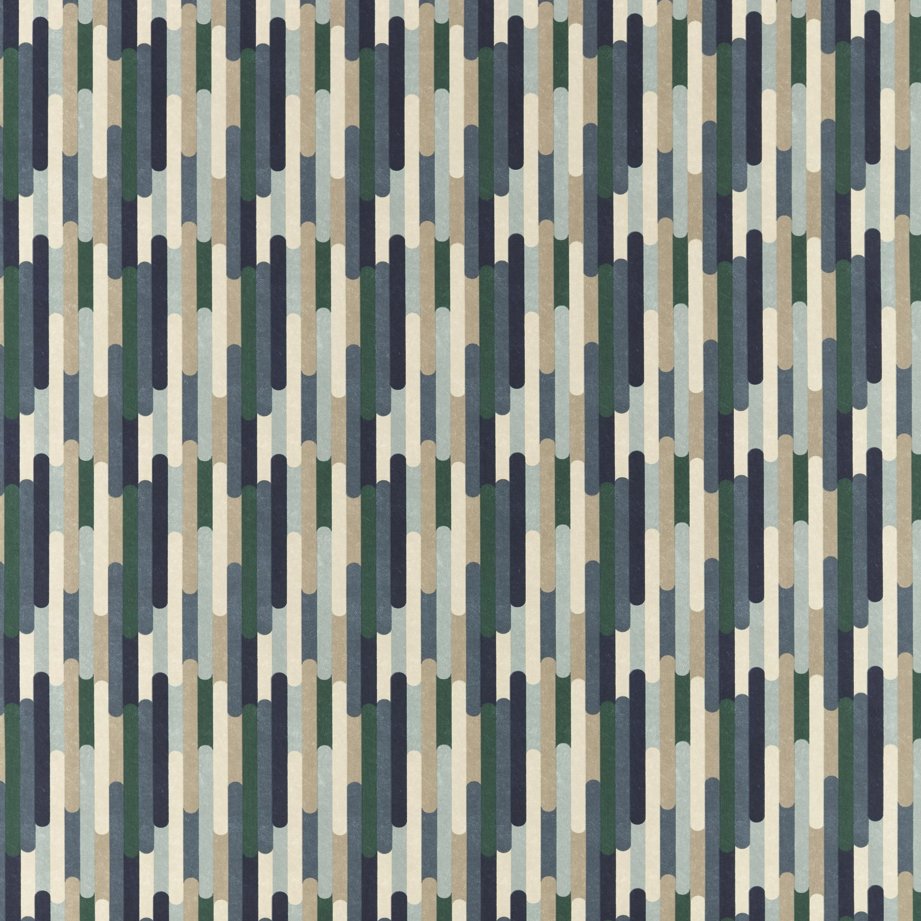 Clarke & Clarke Seattle Mineral/Navy Fabric - Image 2